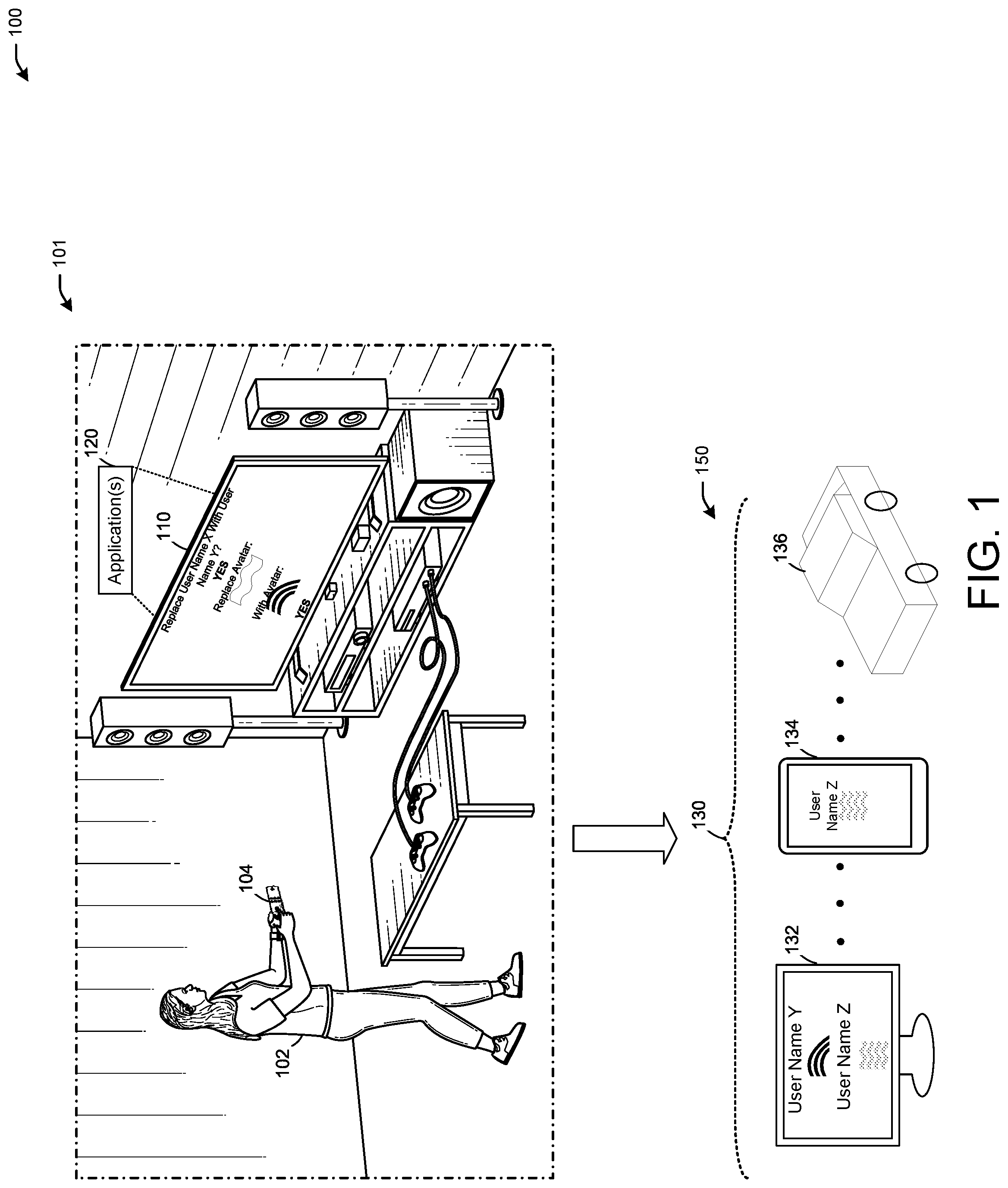 Patent US12321321 Figure 1 – Enhanced user profile management across multiple devices
