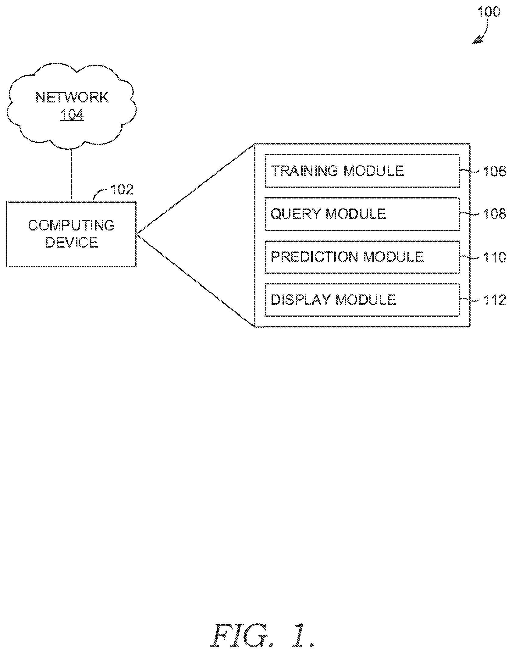 Patent US12321357 Figure 1 – System and method for improved state identification and prediction in computerized queries