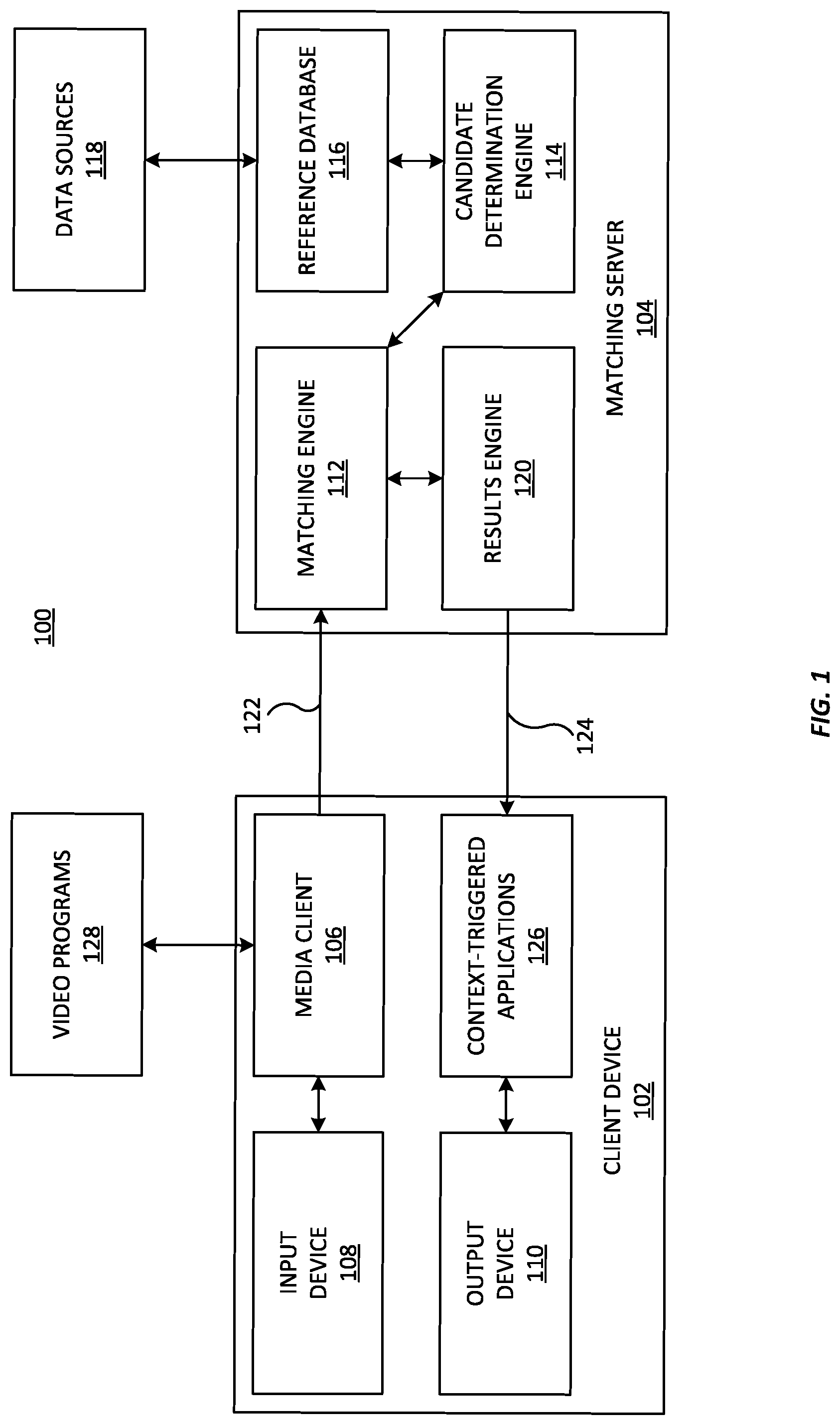 Patent US12321377 Figure 1 – System and method for improving work load management in ACR television monitoring system