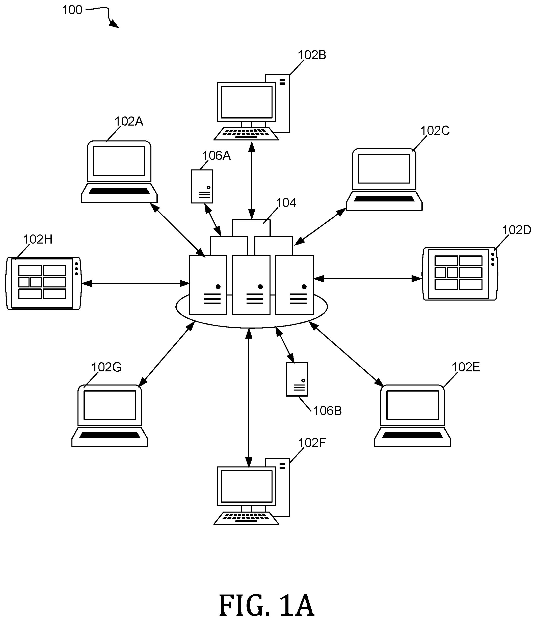 Patent US12321383 — Suggested queries for transcript search — Figure 1