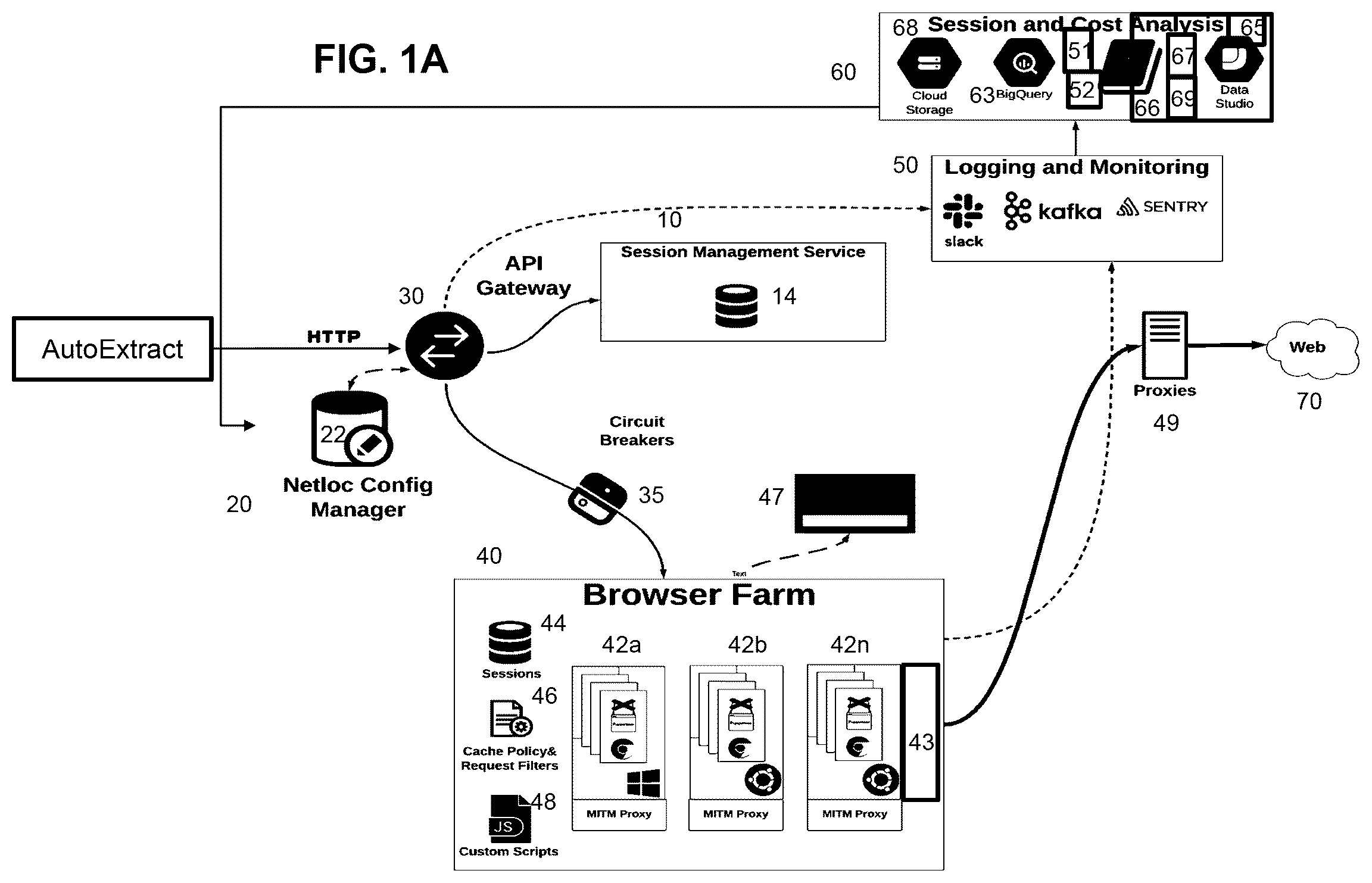 Patent US12321399 — System and method for a web scraping tool — Figure 1