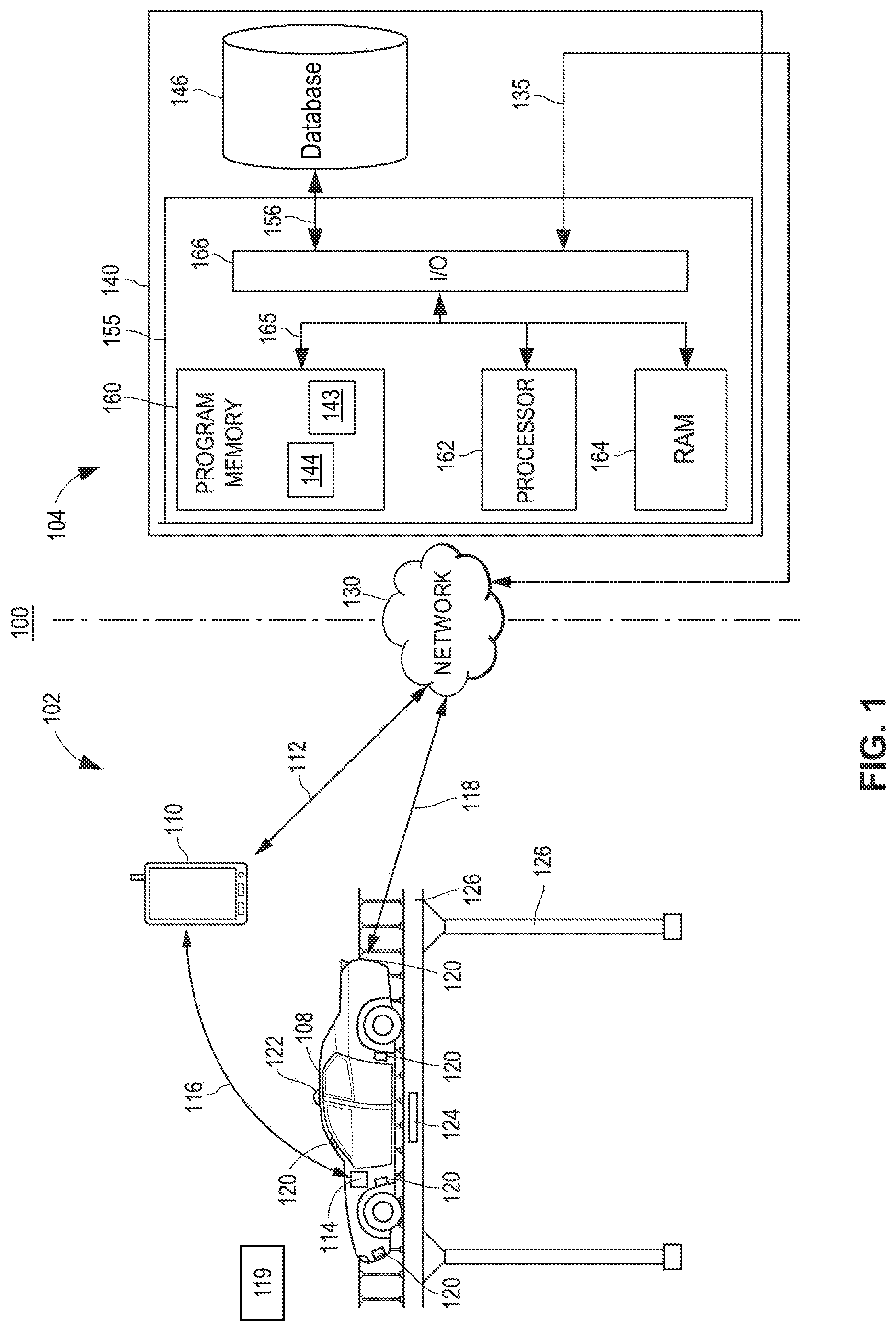 Patent US12321421 — Providing a GUI to enable analysis of time-synchronized data sets pertaining to a road segment — Figure 1