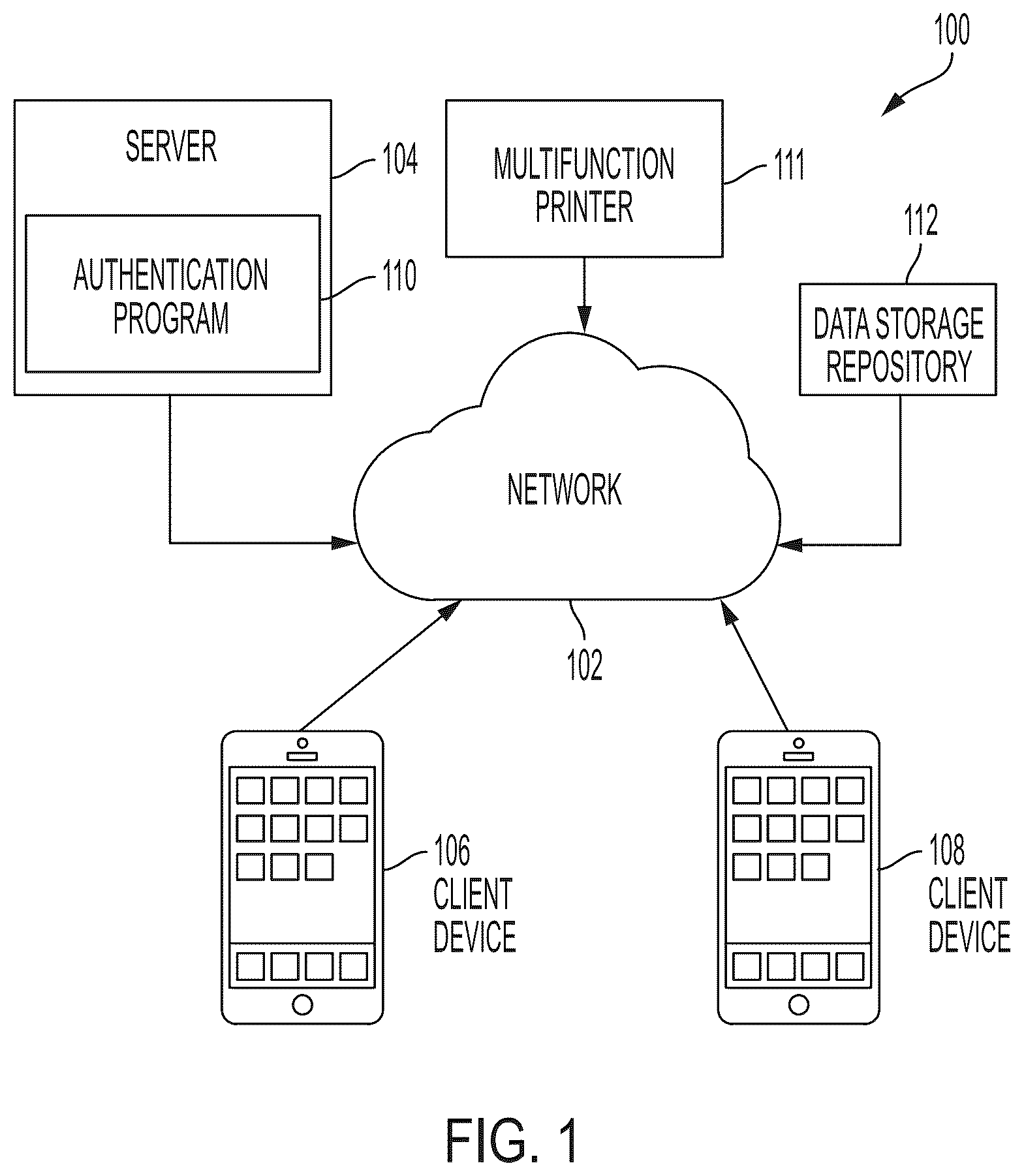 Patent US12321438 — Multi-factor authentication via mixed reality — Figure 1