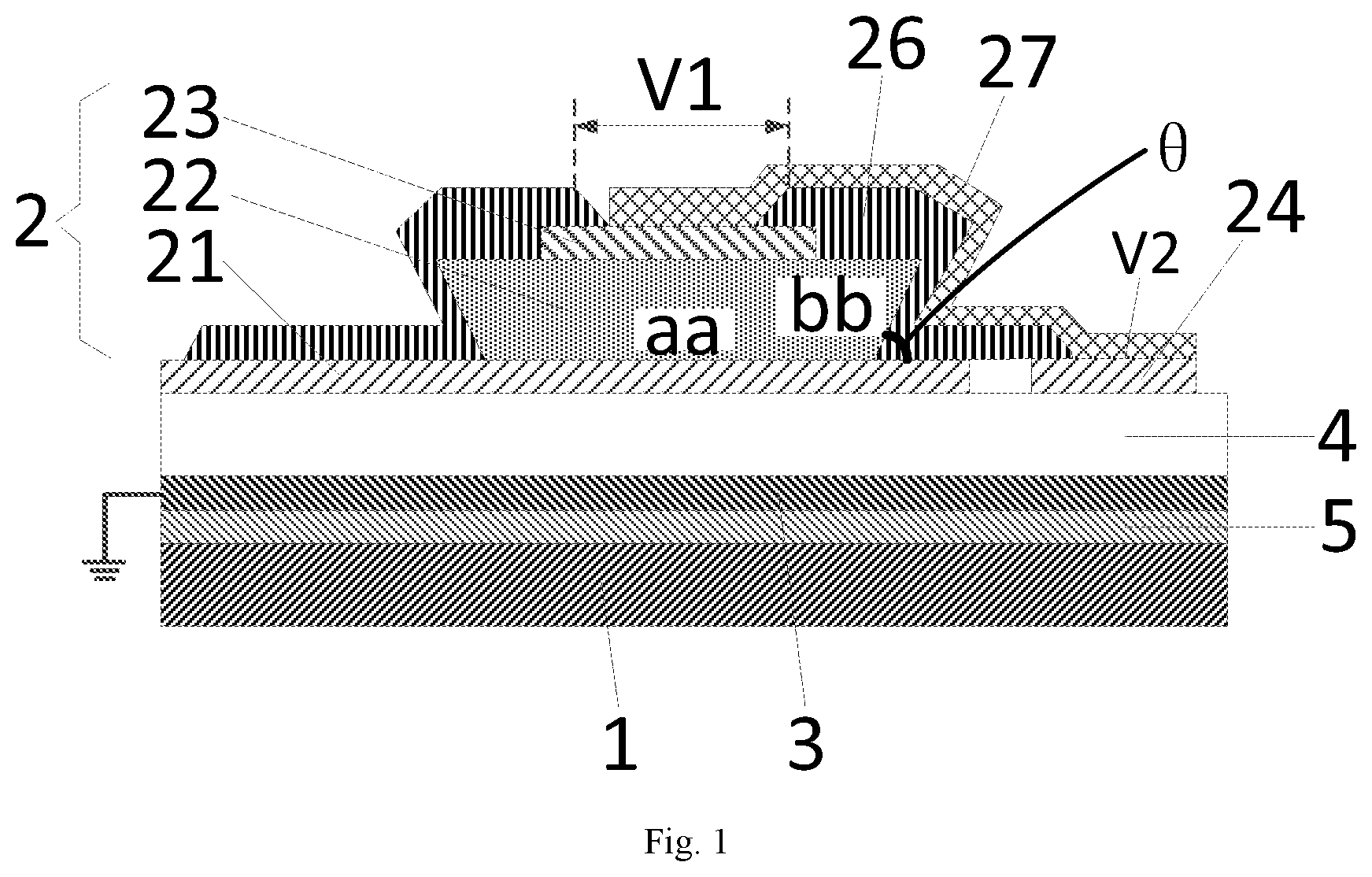 Patent US12321519 — Touch panel and touch device — Figure 1