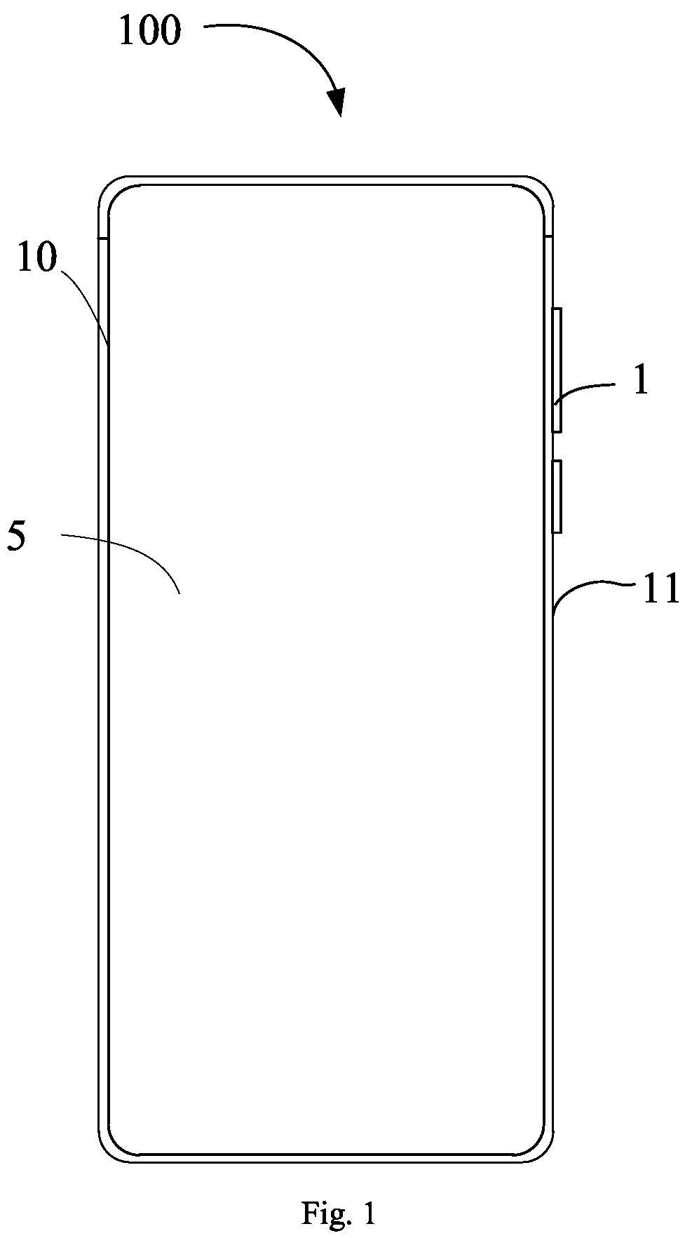 Patent US12321522 — Electronic device and method for external force recognition and tactile feedback for electronic device — Figure 1