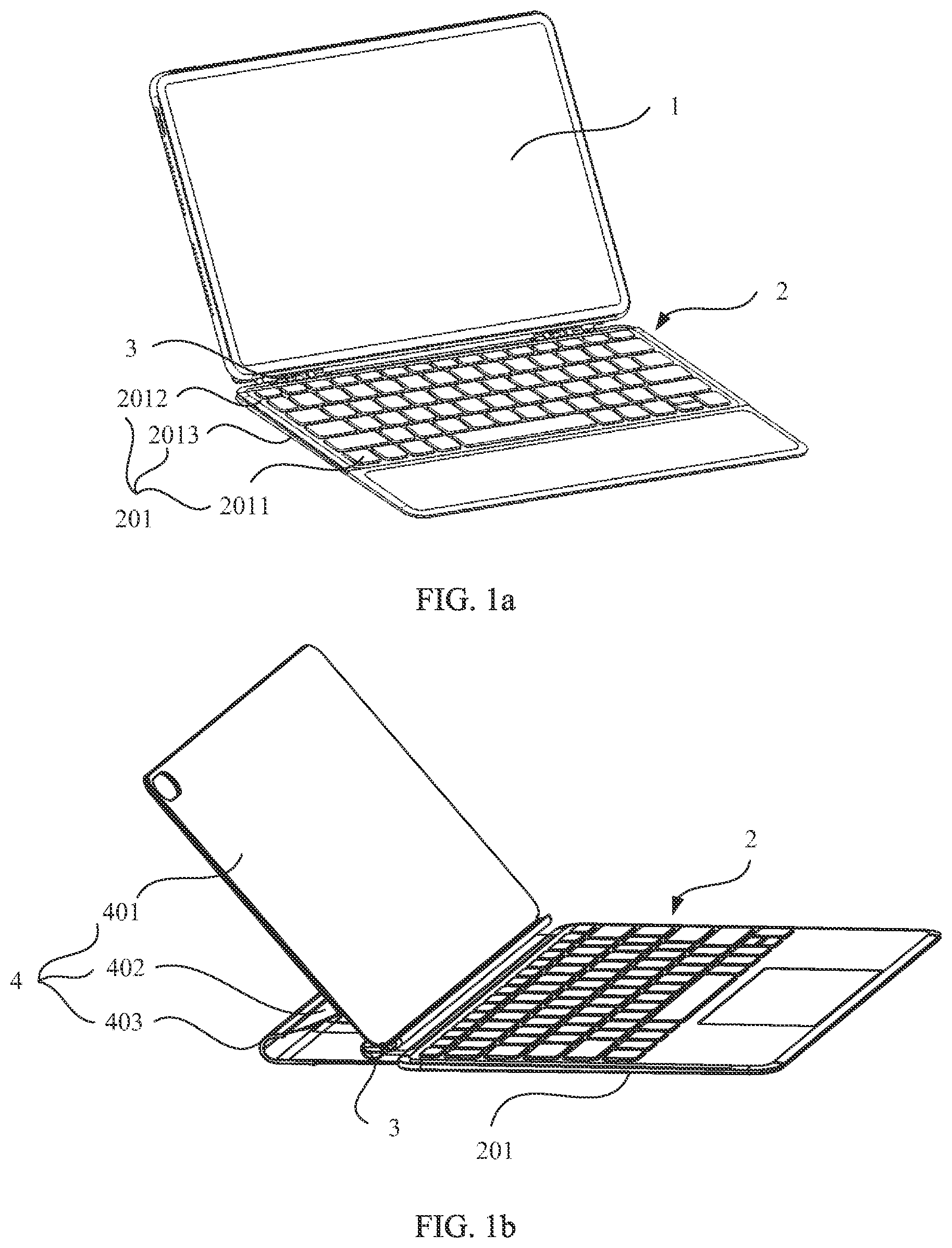 Patent US12321531 — Keyboard assembly and electronic device — Figure 1