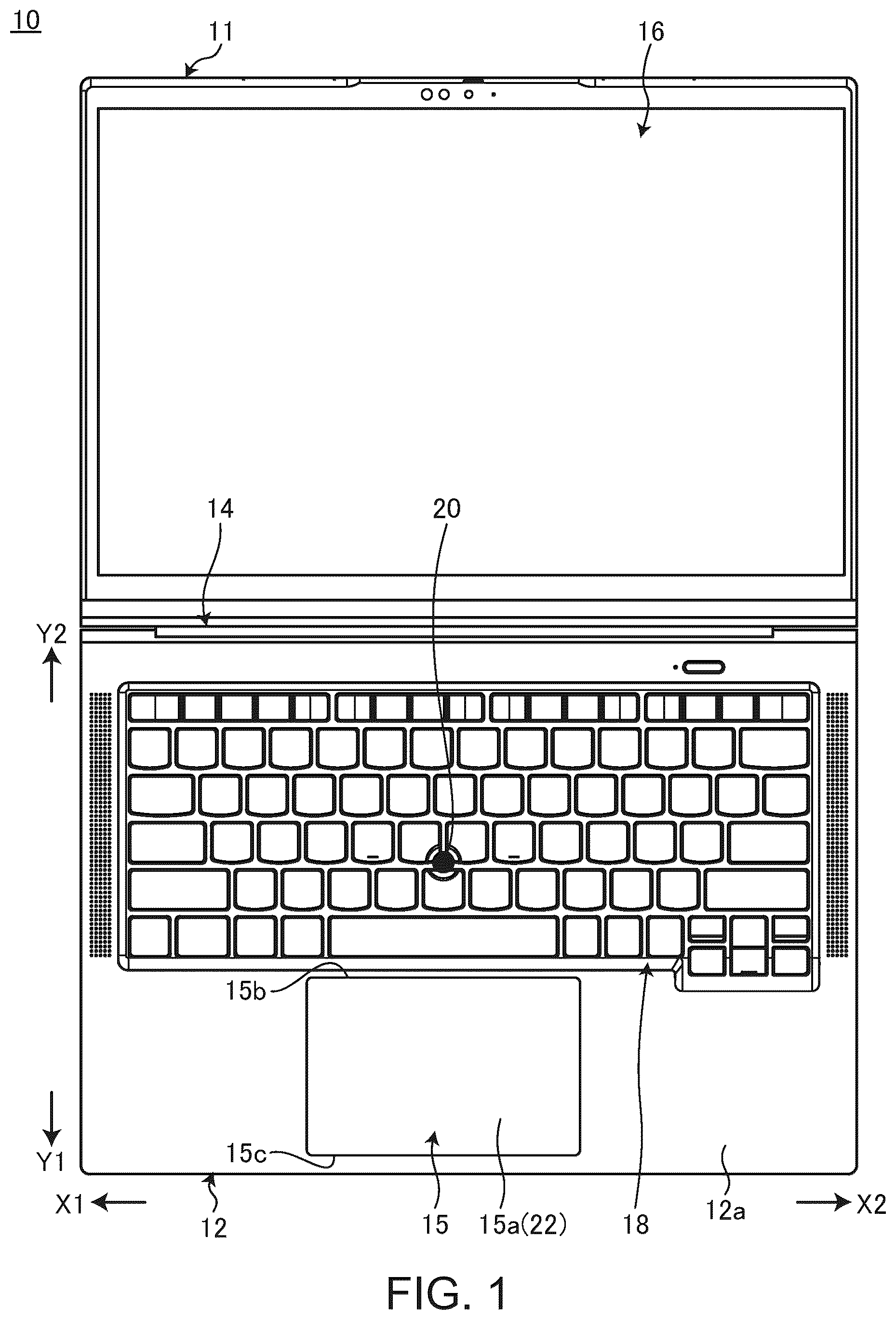 Patent US12321542 — Touch pad and electronic apparatus — Figure 1