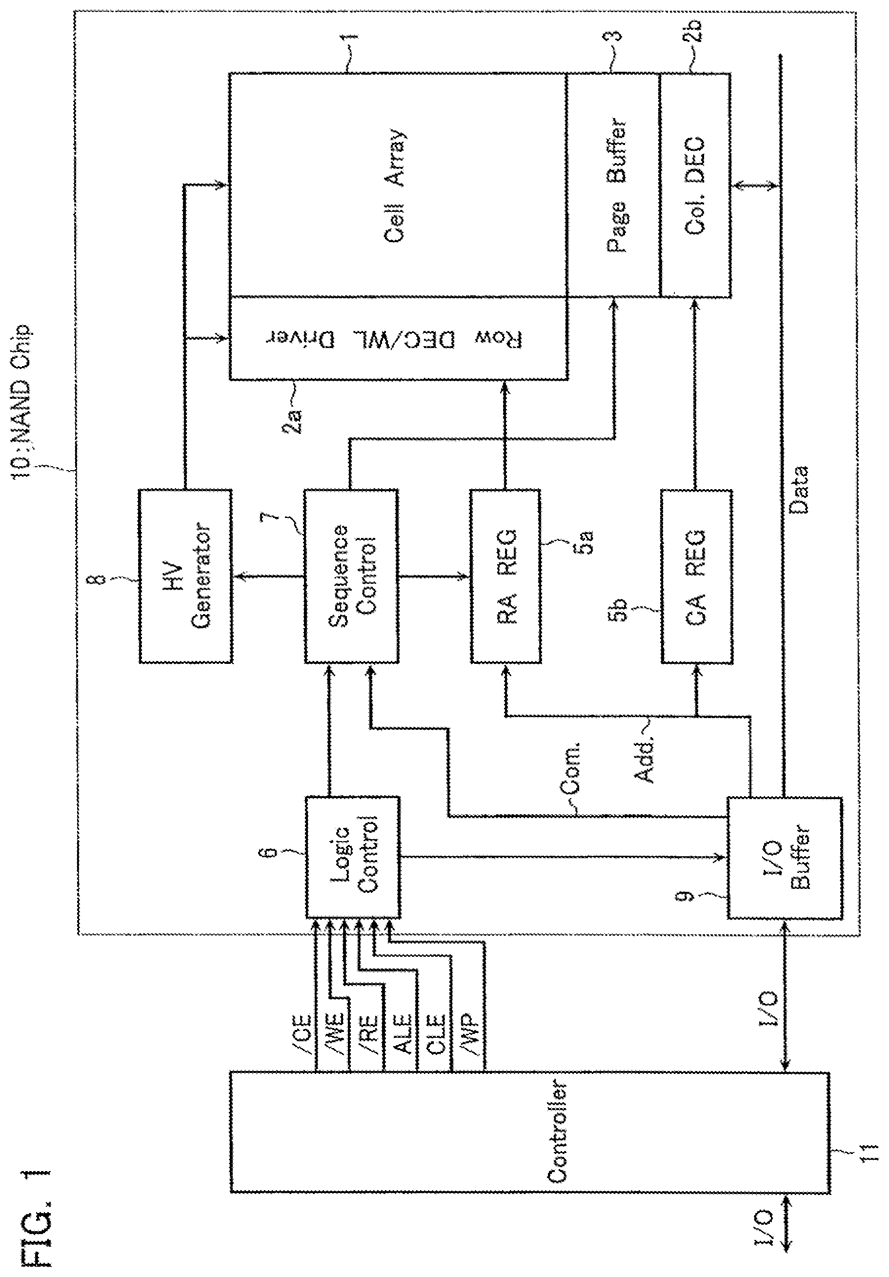 Patent US12321598 — Nonvolatile semiconductor memory device — Figure 1