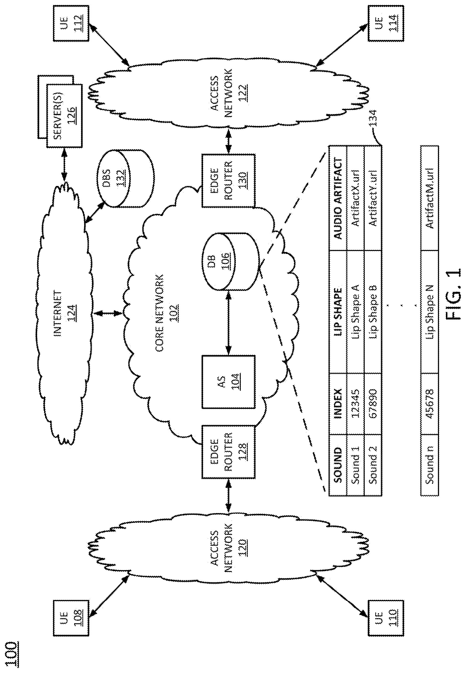Patent US12321663 — Leveraging visual data to enhance audio reception — Figure 1