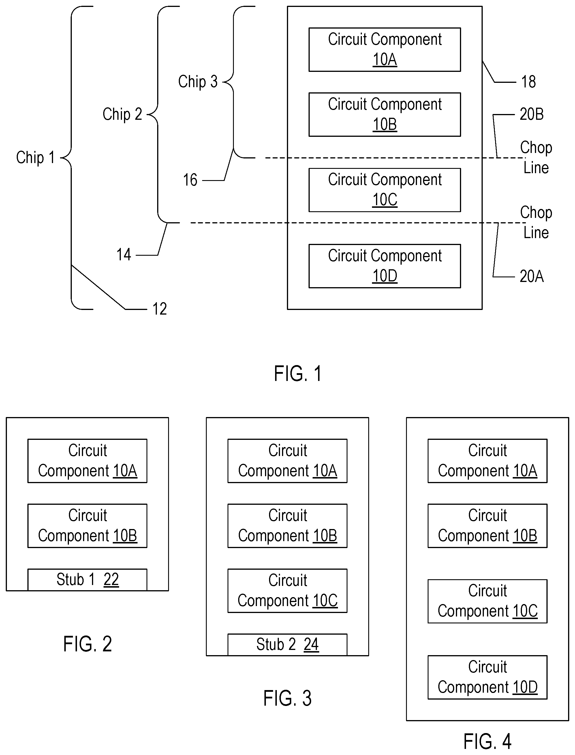 Patent US12321681 — Full die and partial die tape outs from common design — Figure 1