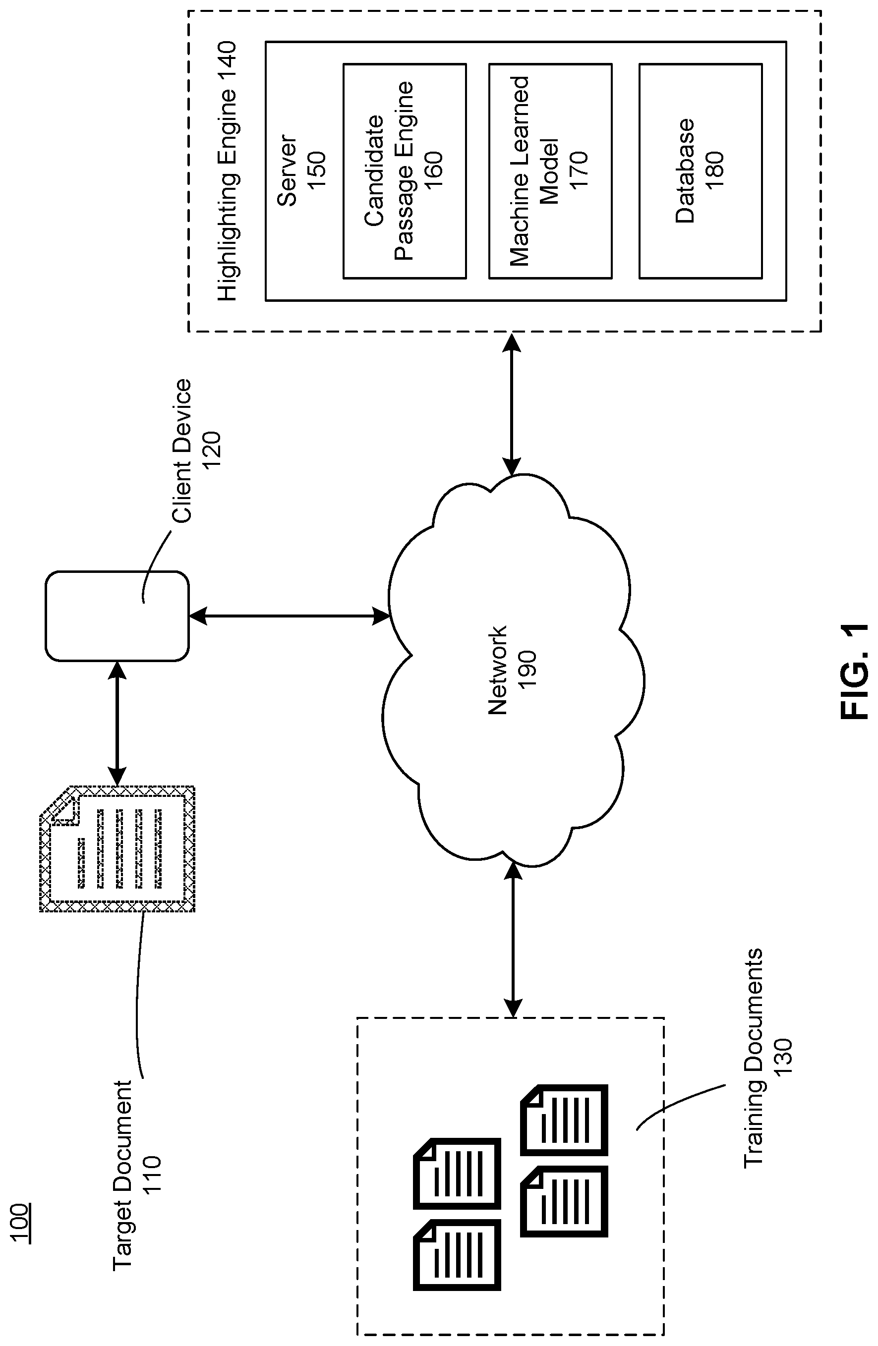 Patent US12321689 Figure 1 – Automated document highlighting in a digital management platform