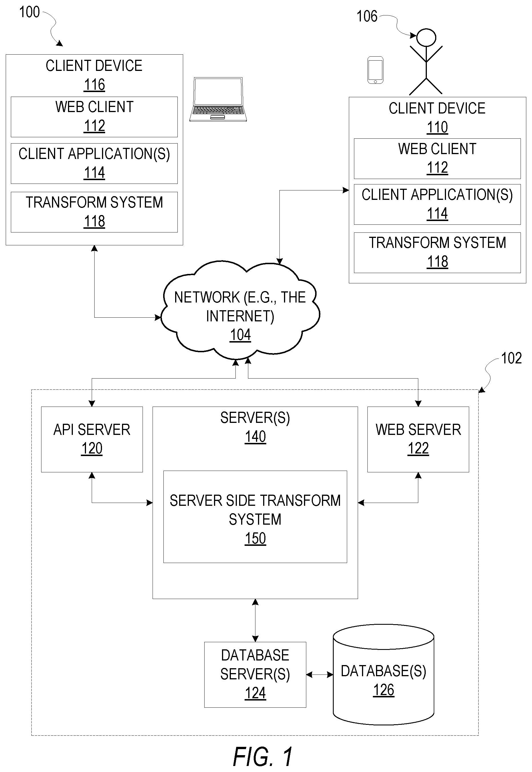 Patent US12321760 — Transforming instructions for collaborative updates — Figure 1