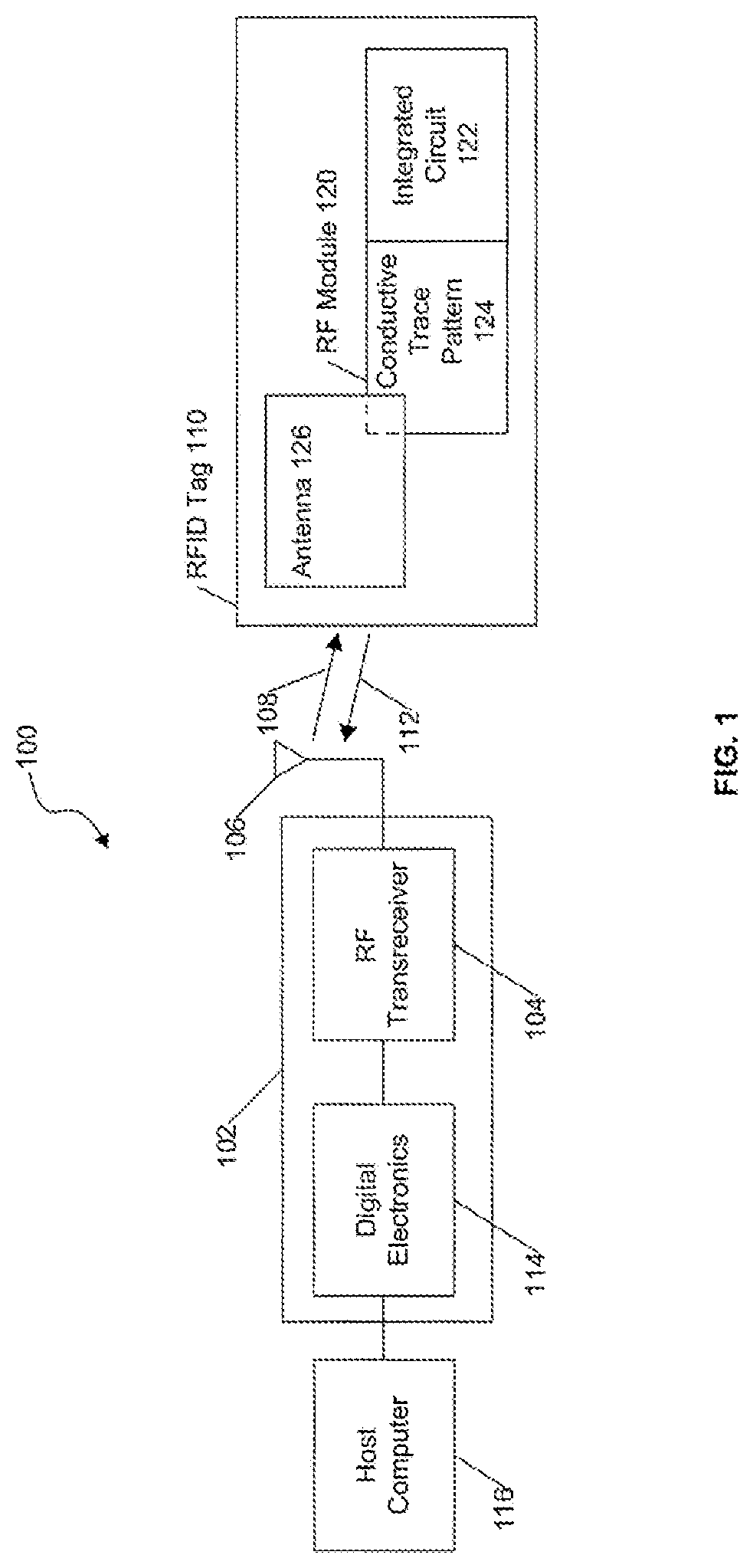Patent US12321800 — RFID switch tag — Figure 1