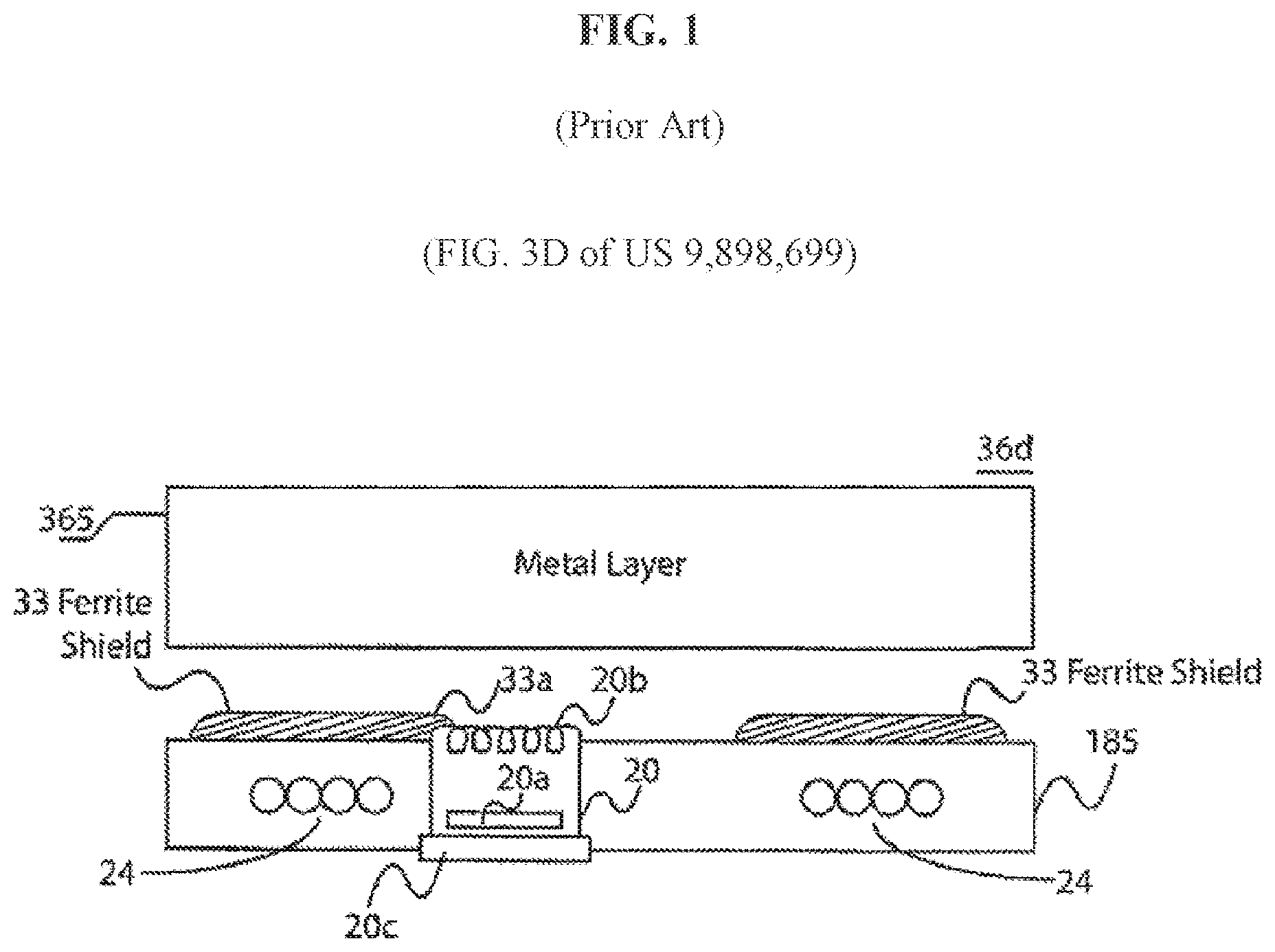 Patent US12321801 — Encapsulating a metal inlay with thermosetting resin and method for making a metal transaction card — Figure 1