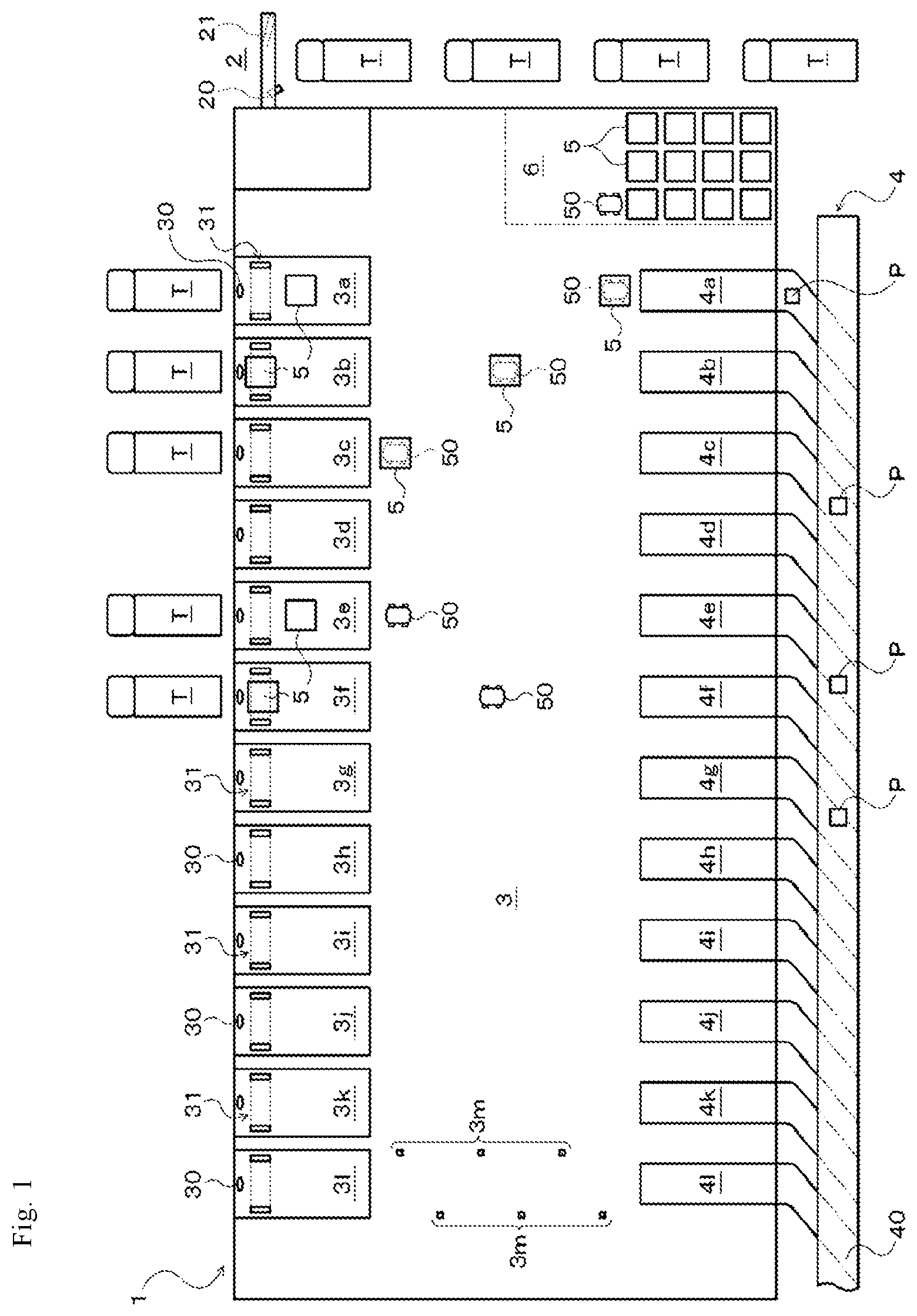 Patent US12321885 — Physical distribution management system and physical distribution management method — Figure 1