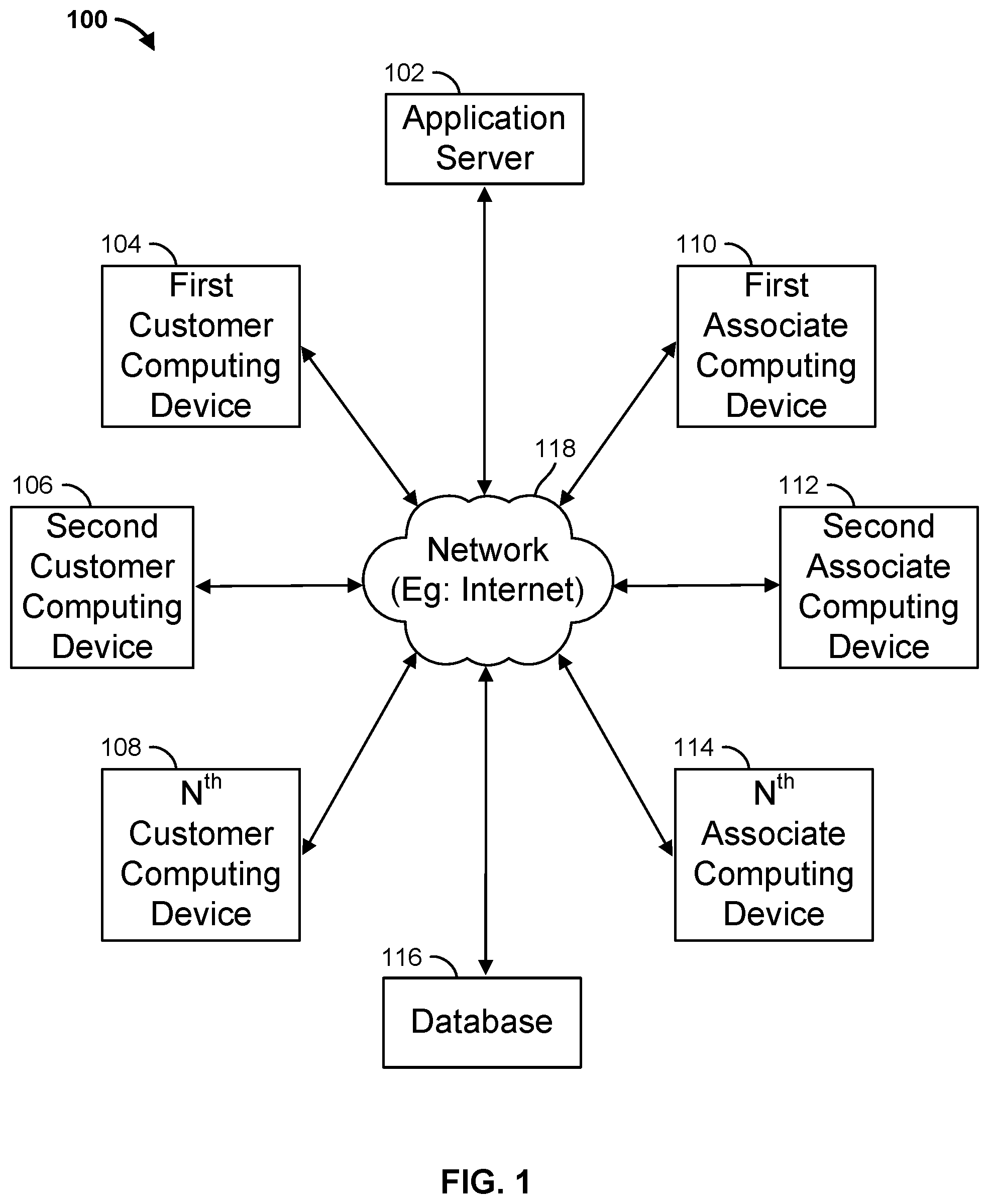 Patent US12321977 — Method and apparatus for one-tap mobile check-in — Figure 1