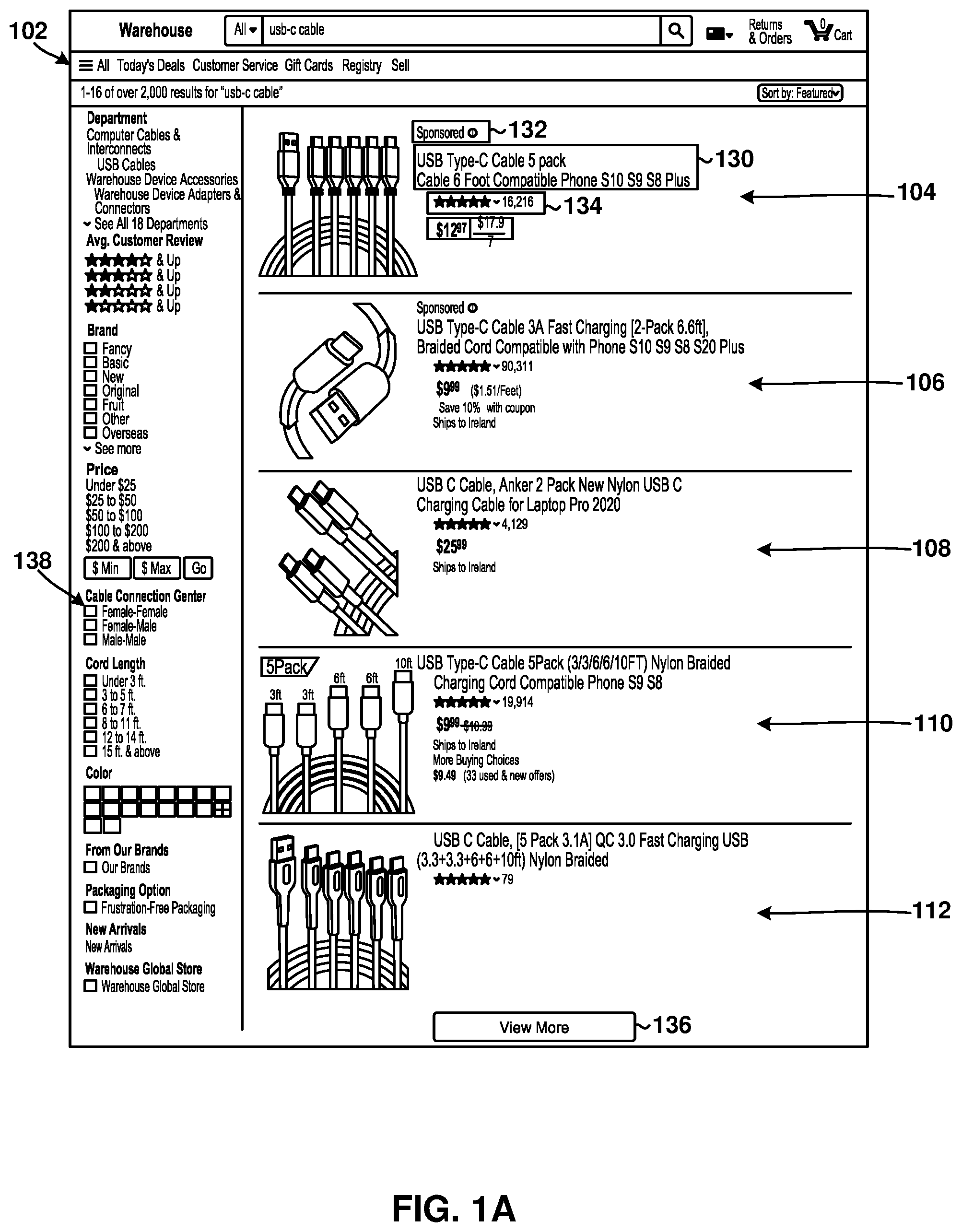 Patent US12321980 — System and method for efficiently identifying and segmenting product webpages on an eCommerce website — Figure 1