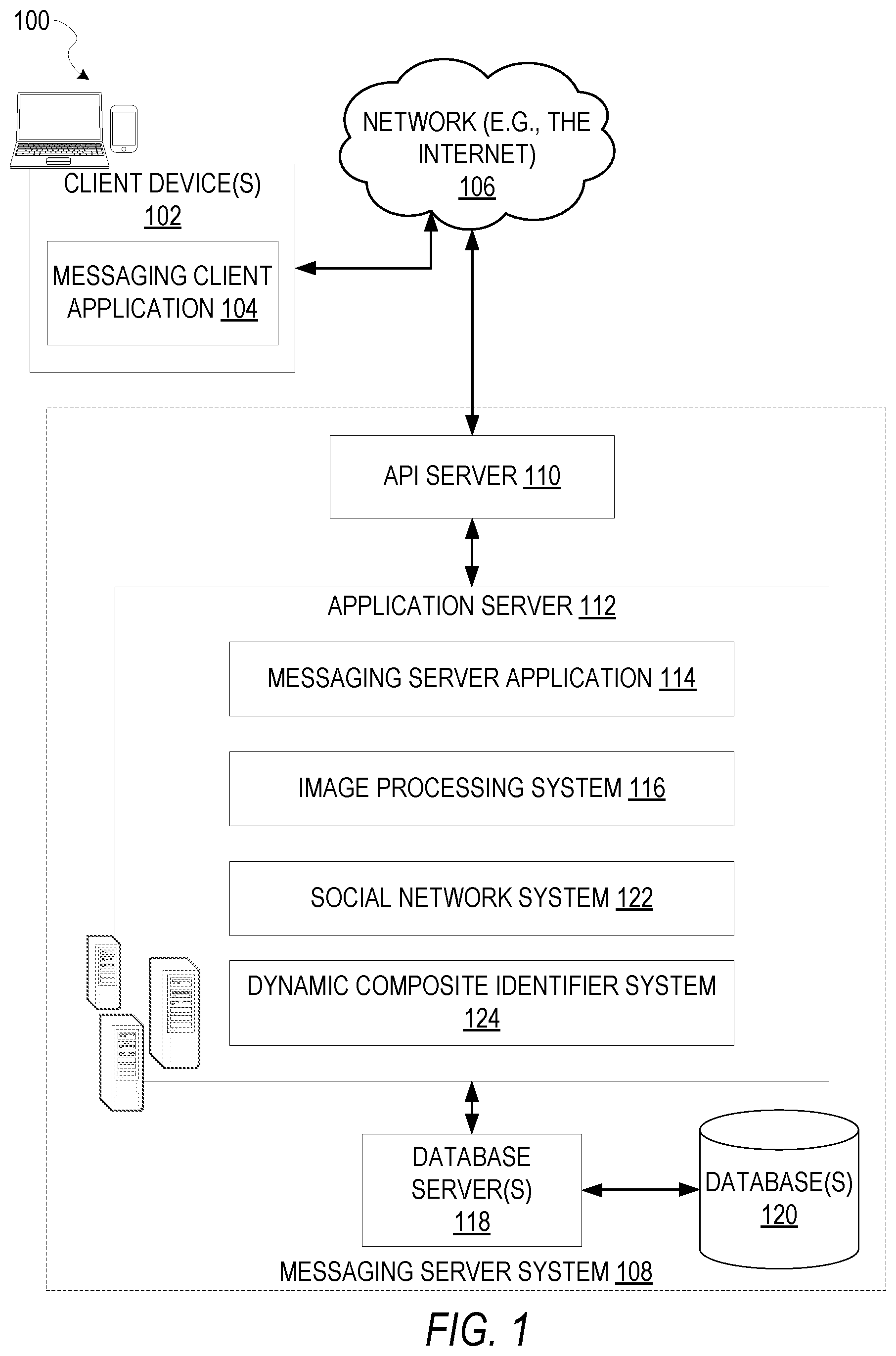 Patent US12322021 — Dynamic composite user identifier — Figure 1