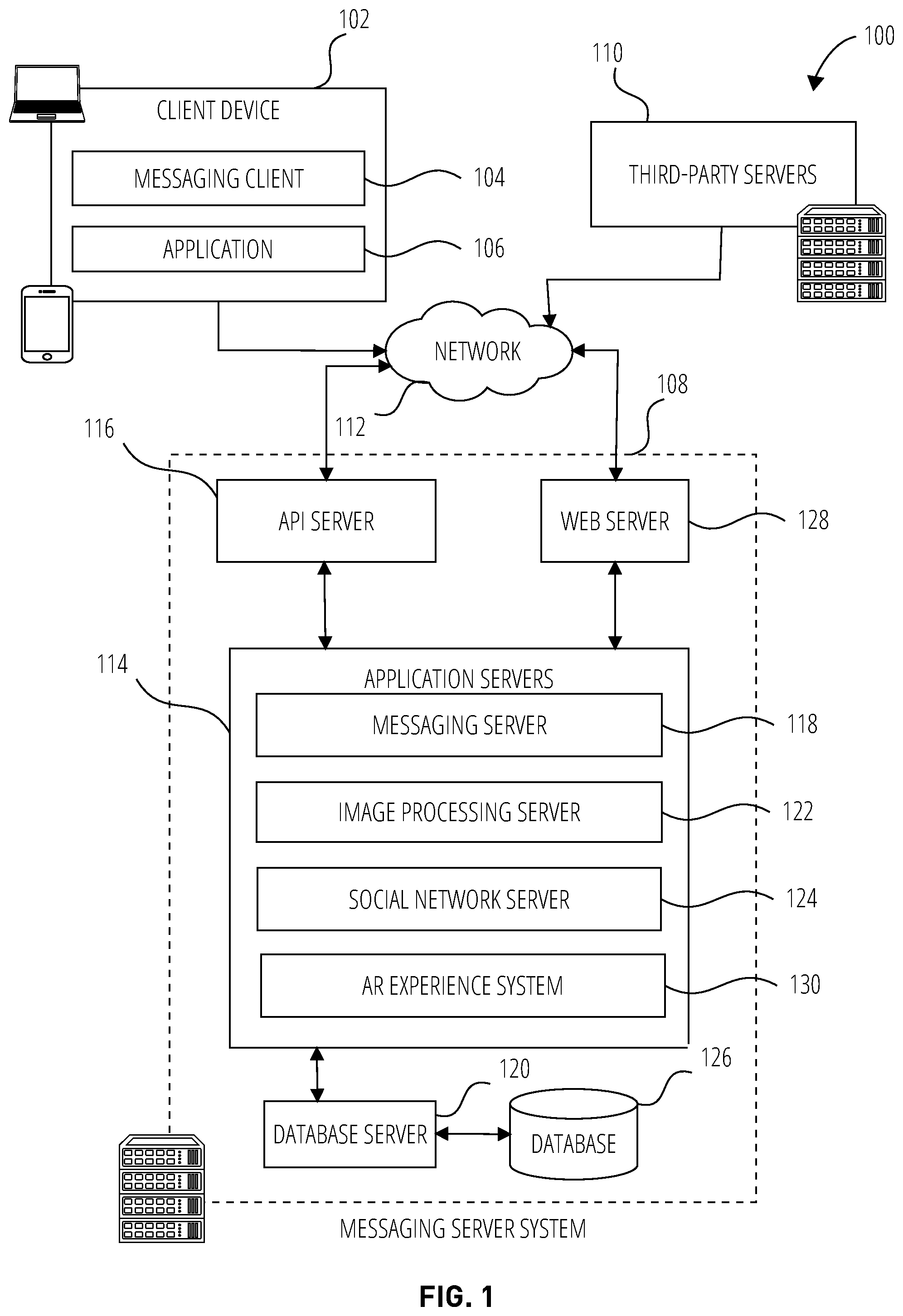 Patent US12322056 Figure 1 – Dynamic augmented reality experience