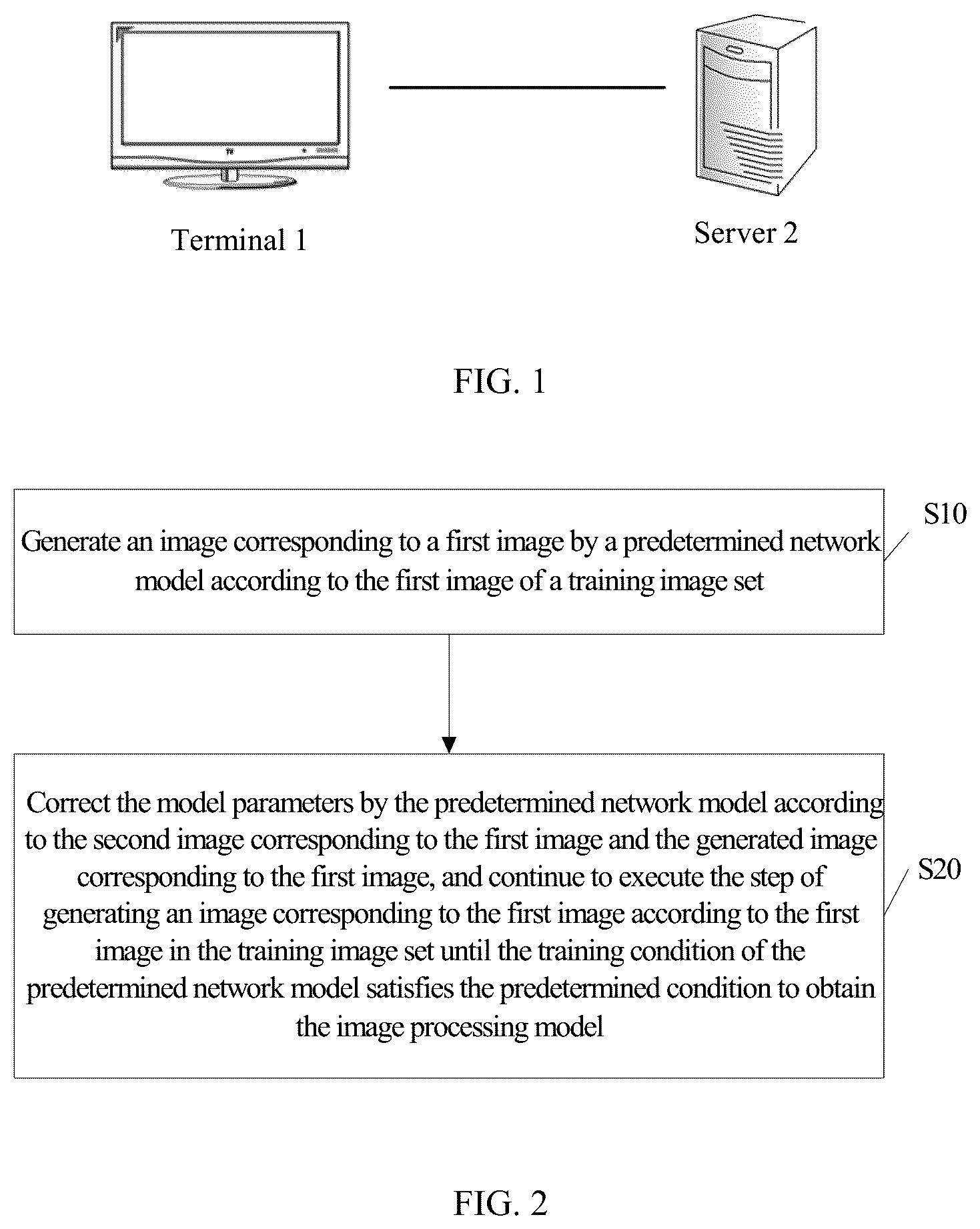 Patent US12322073 — Image processing model generation method, processing method, storage medium, and terminal — Figure 1