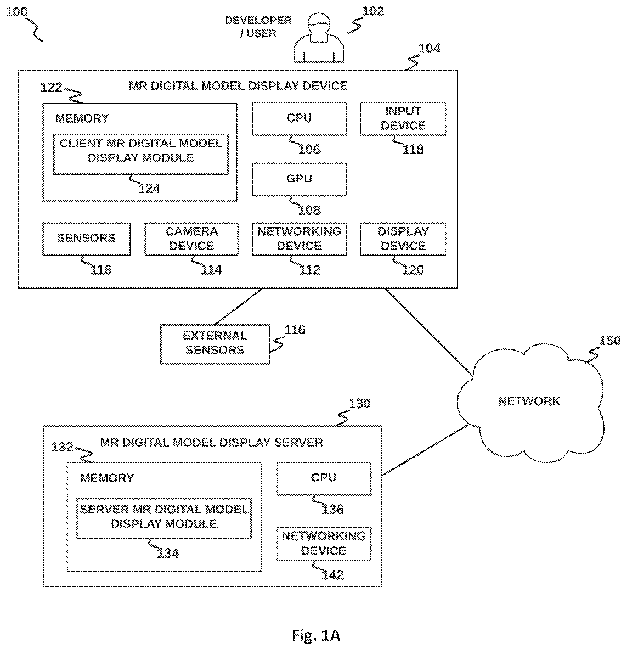 Patent US12322131 — Method and system for displaying a large 3D model on a remote device — Figure 1
