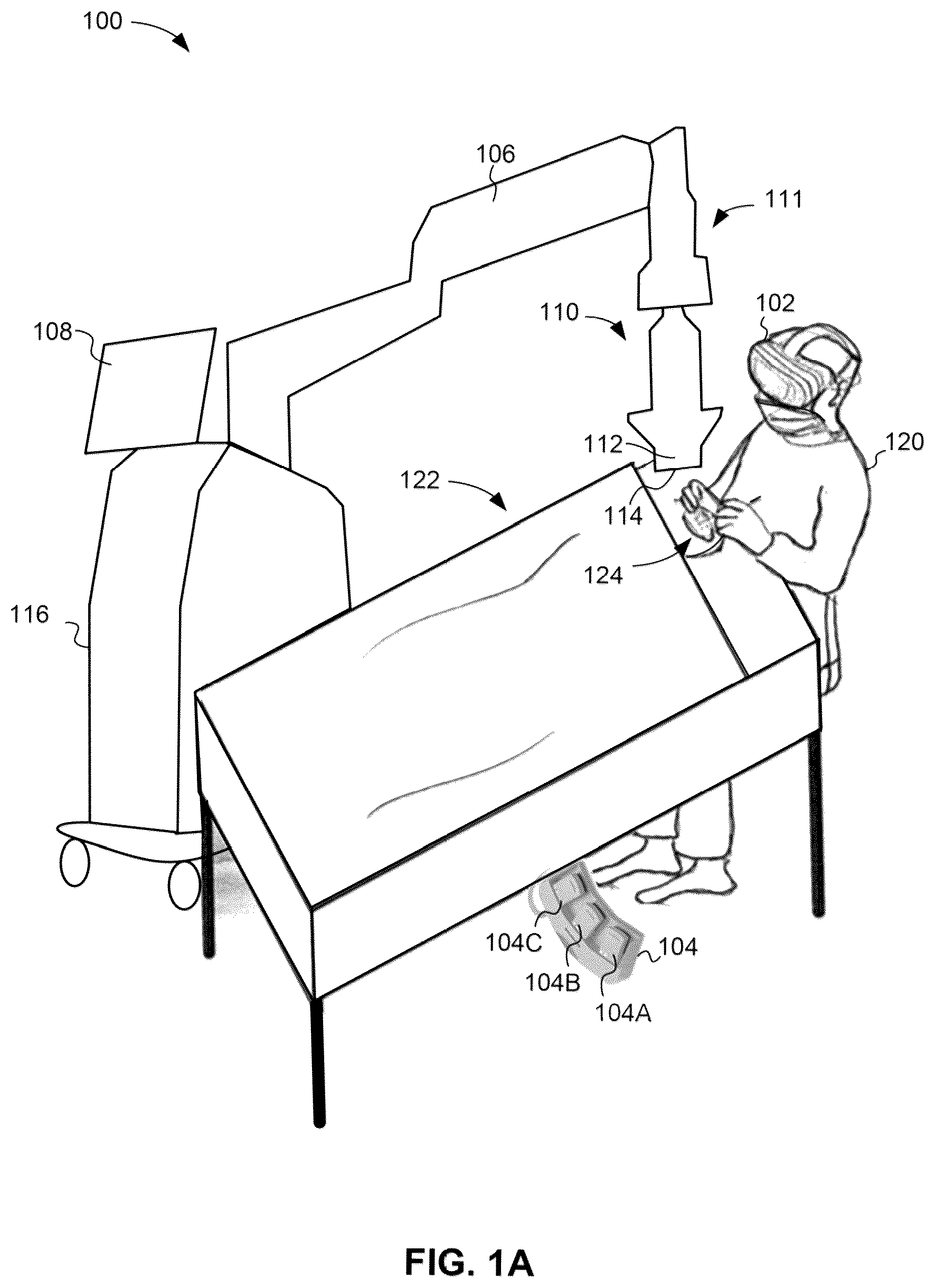 Patent US12322164 Figure 1 – UI for head mounted display system