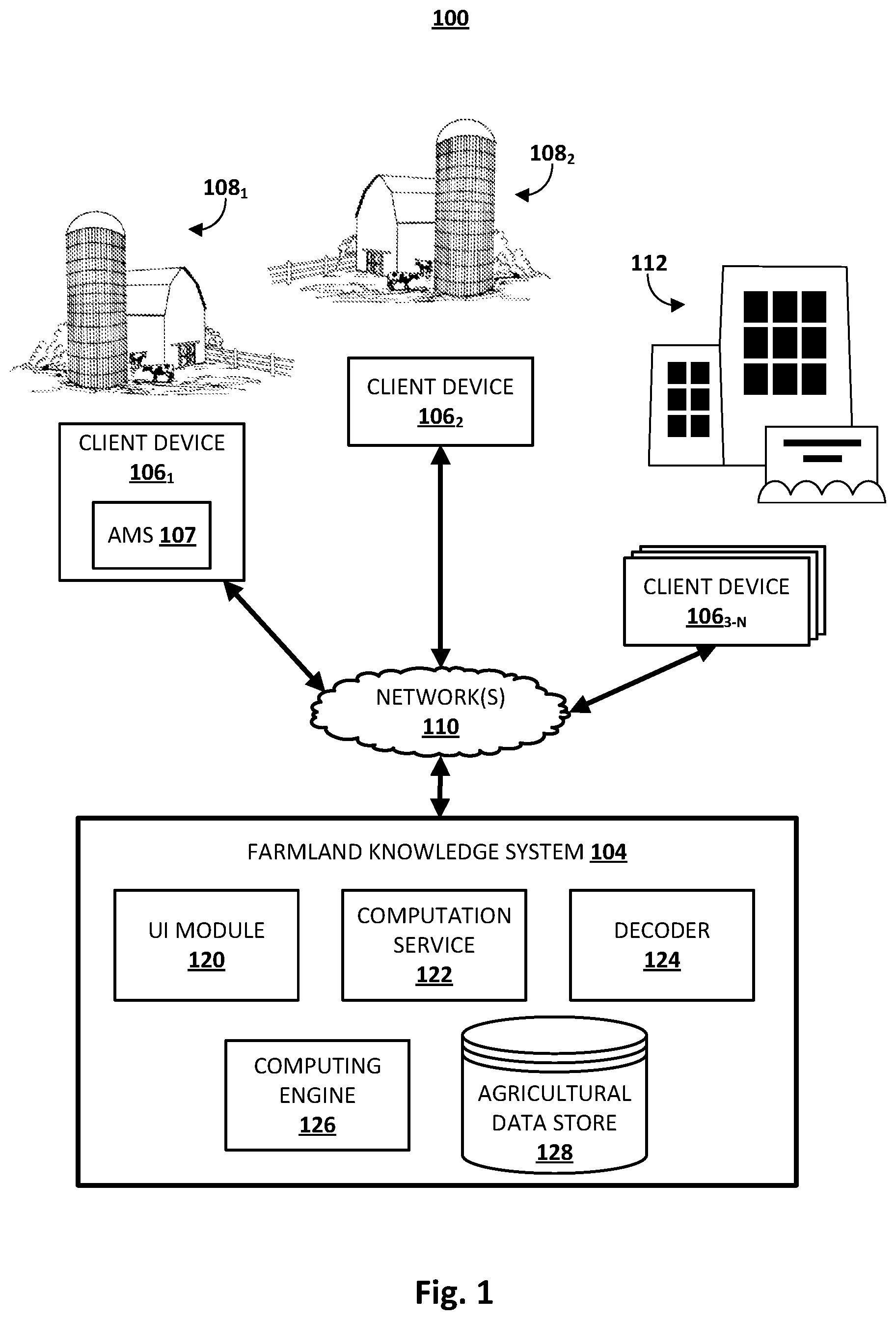 Patent US12322174 — Interactive user interface for feature engineering and data processing on geospatial maps — Figure 1