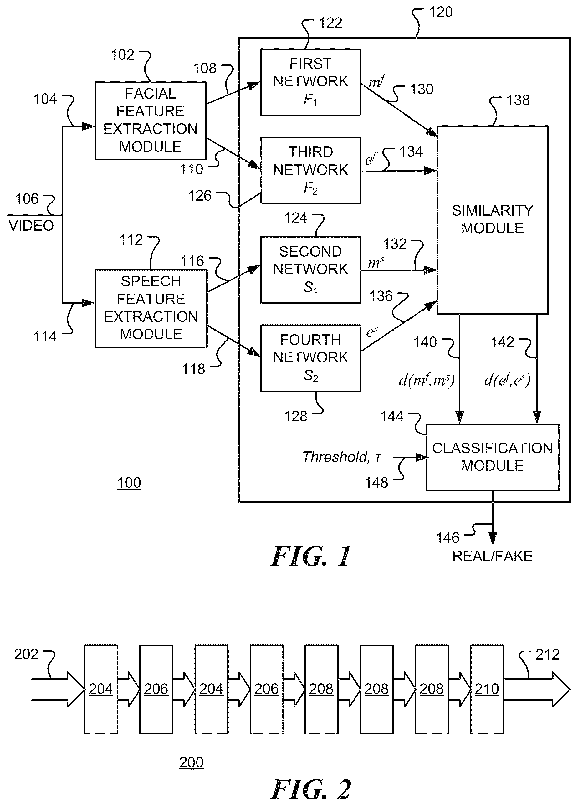 Patent US12322175 — System and method for detecting fabricated videos — Figure 1