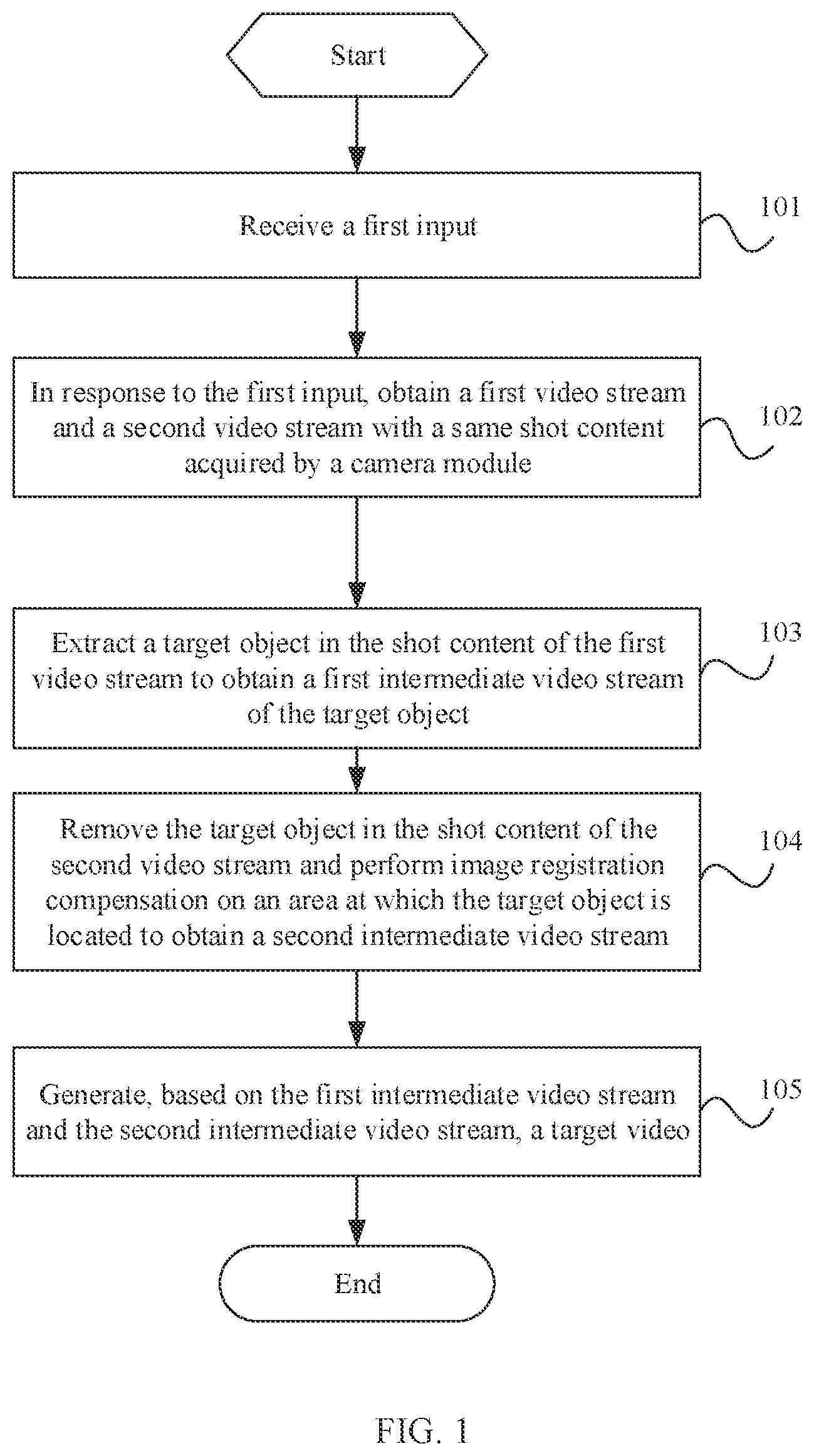 Patent US12322180 Figure 1 – Image shooting method and electronic device for video generation
