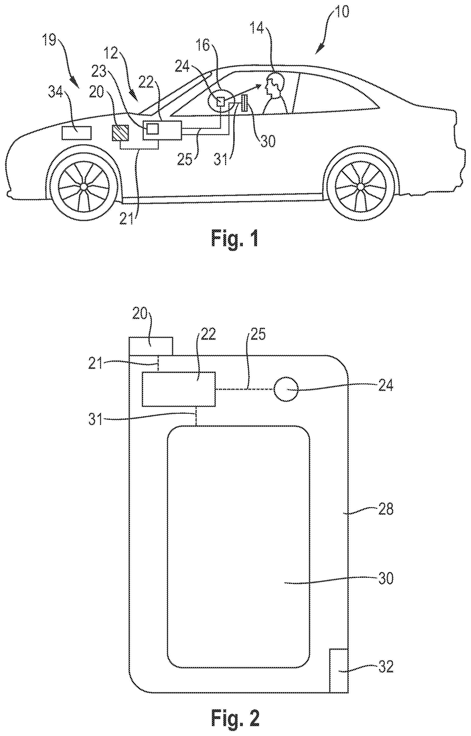Patent US12322193 — System for a motor vehicle and method for assessing the emotions of a driver of a motor vehicle — Figure 1