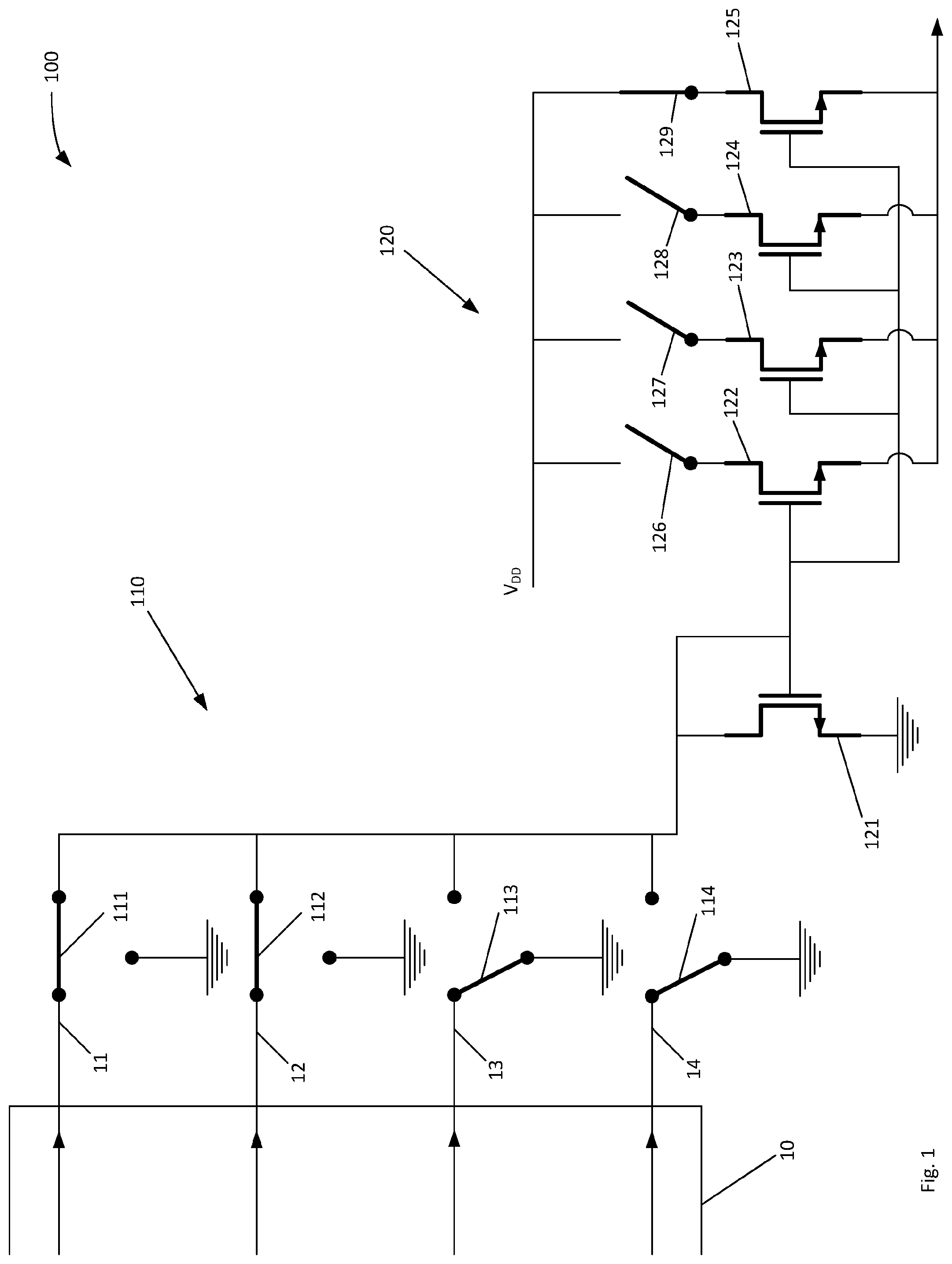 Patent US12322203 Figure 1 – Biometric skin contact sensor and methods of operating a biometric skin contact sensor