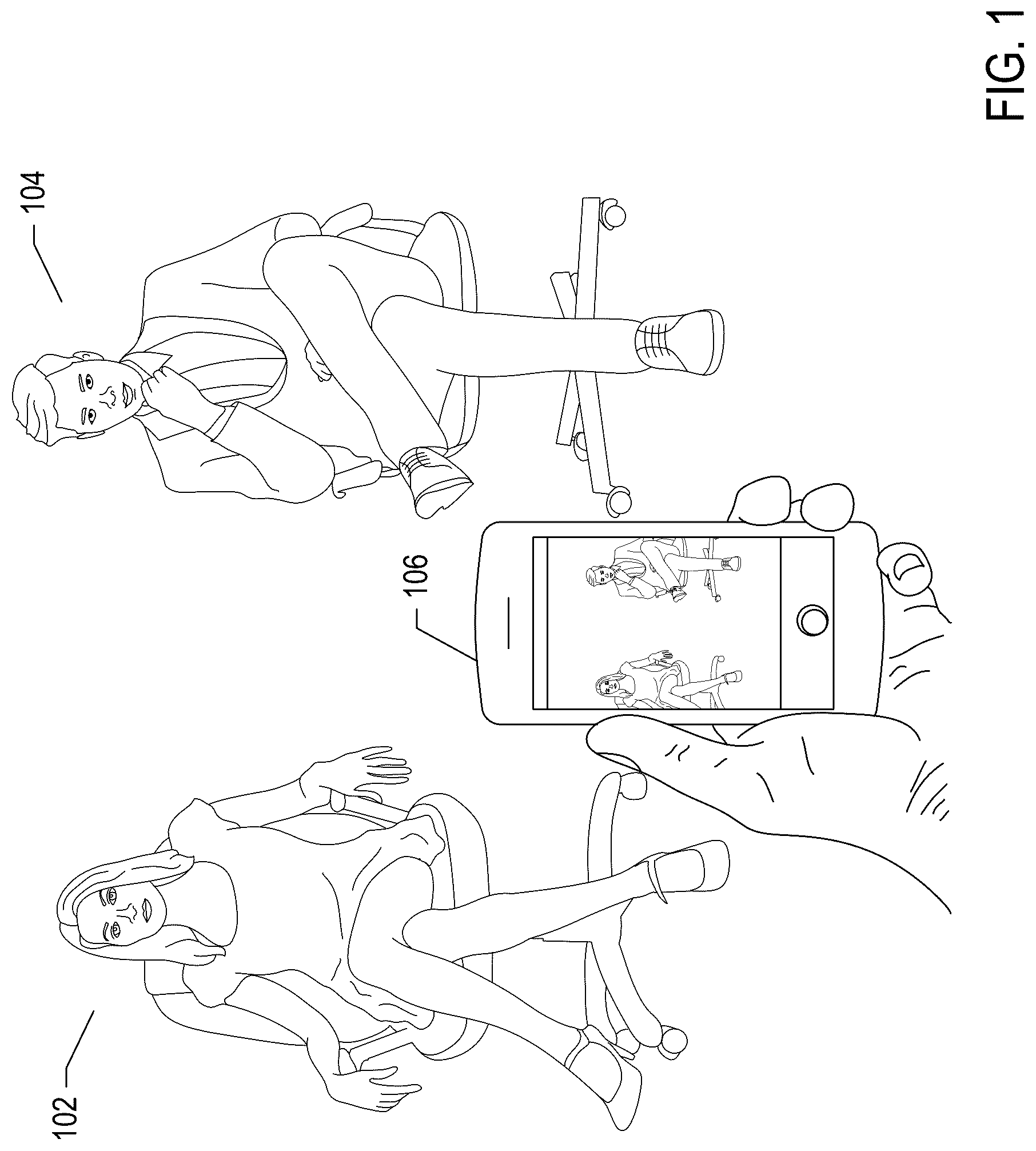 Patent US12322205 — Methods and systems that determine heartbeat rate from video recordings — Figure 1