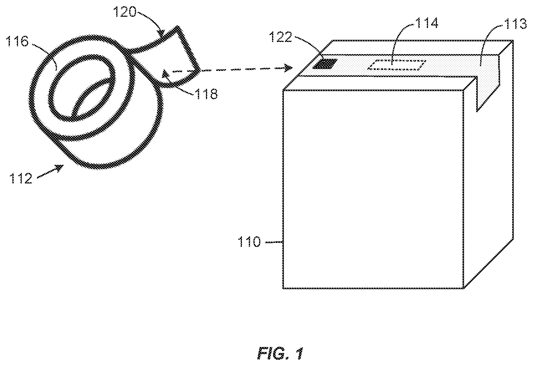 Patent US12322269 — Wireless tracking belts for asset tracking — Figure 1