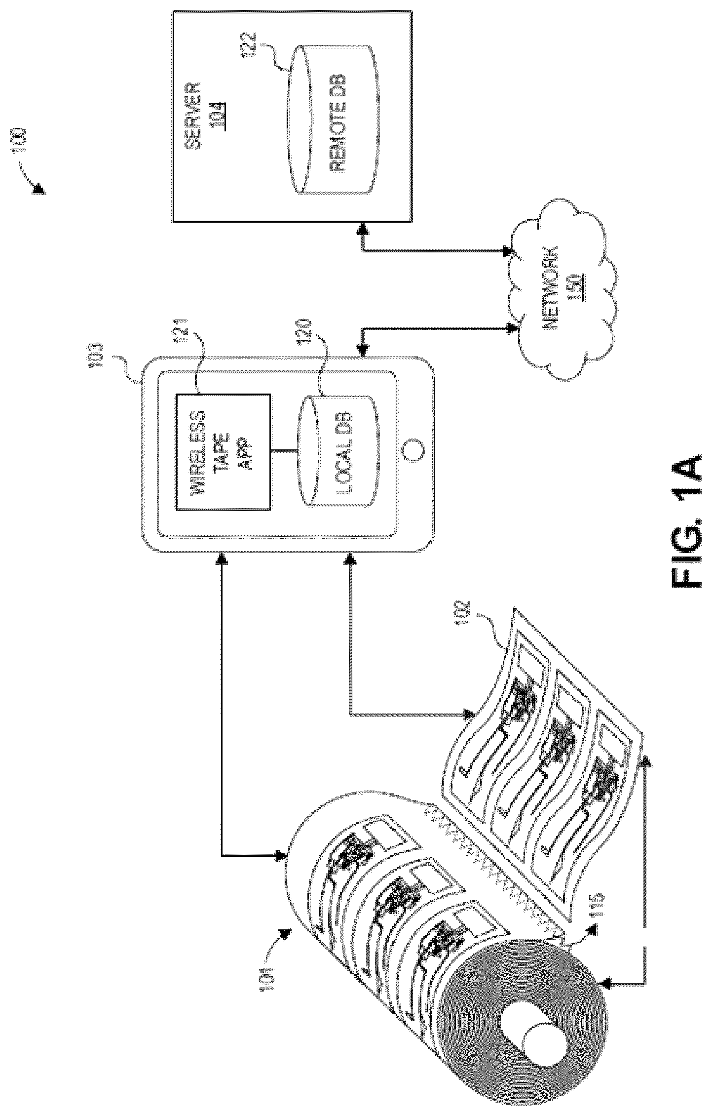 Patent US12322270 — Method of fabrication of low-power electronic tape for tracking items — Figure 1