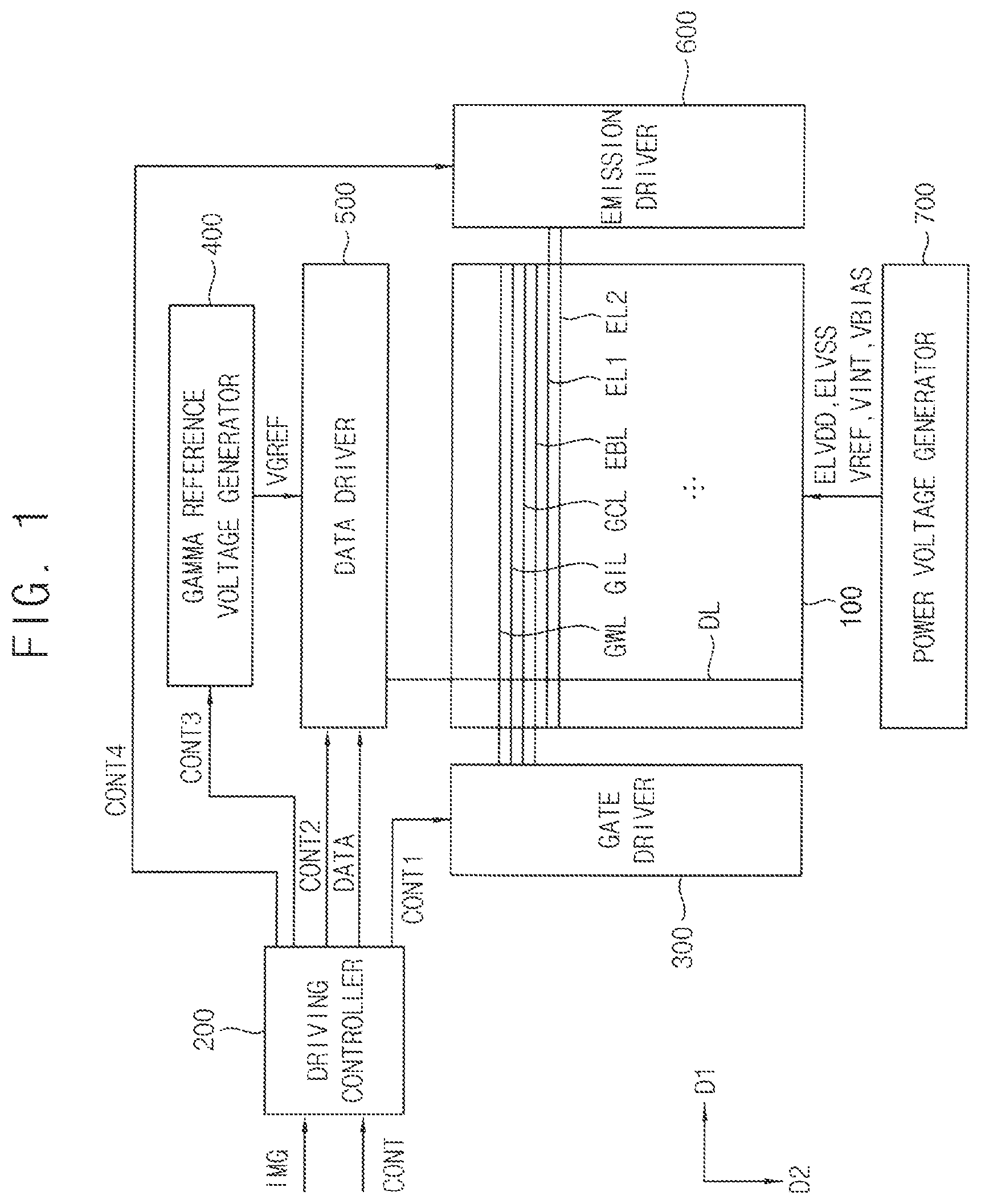 Patent US12322311 — Display apparatus and method of driving the same — Figure 1