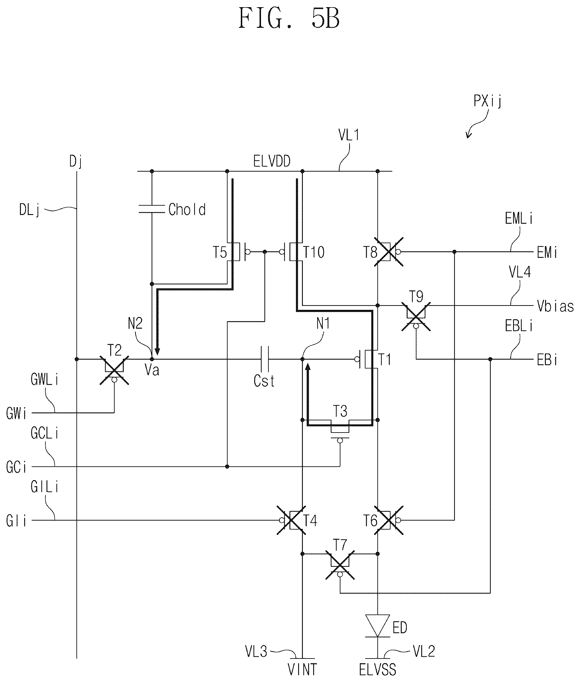 Patent US12322328 Figure 8 – Pixel and display device capable of operating at high operating frequency
