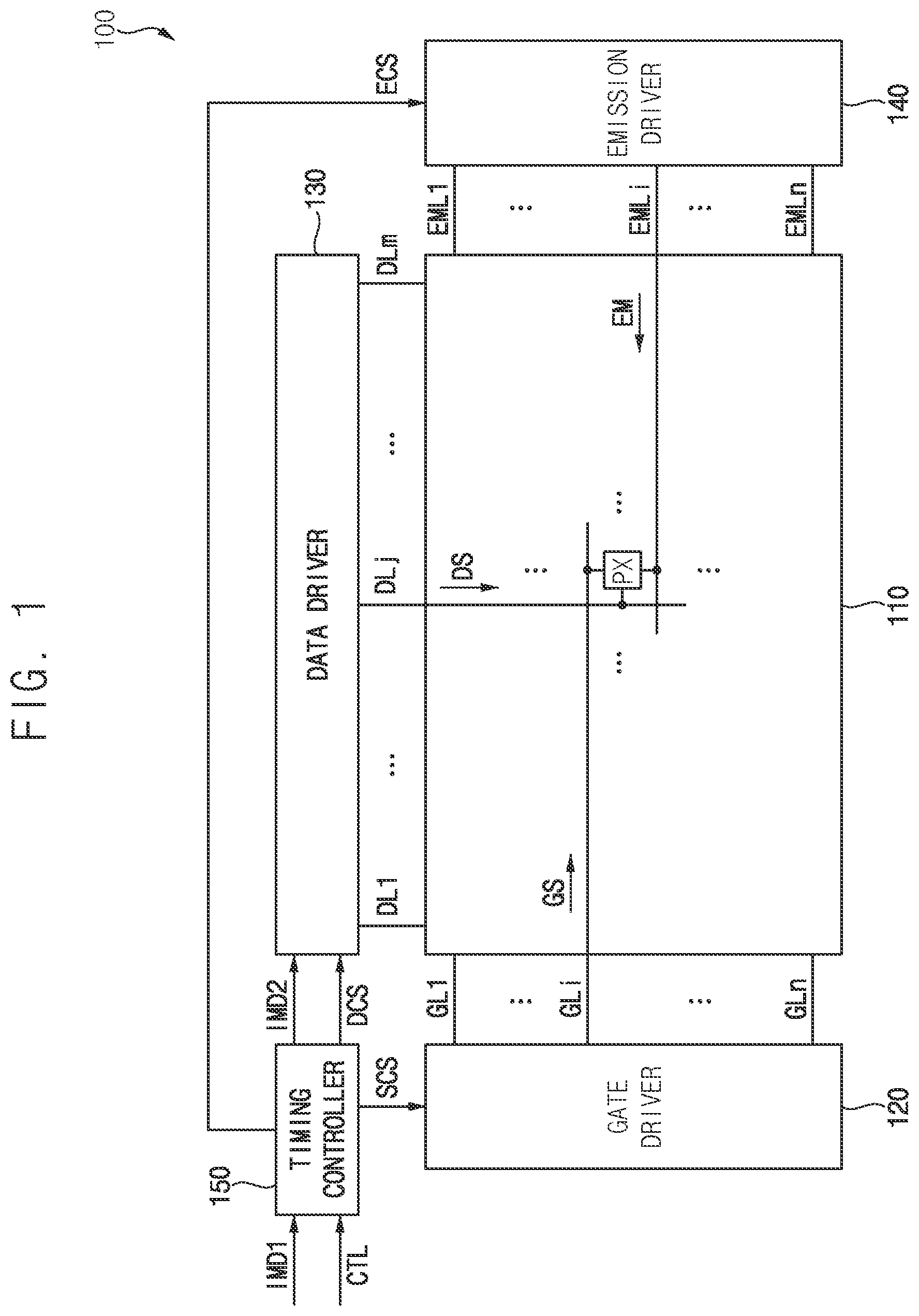 Patent US12322334 — Display device — Figure 1