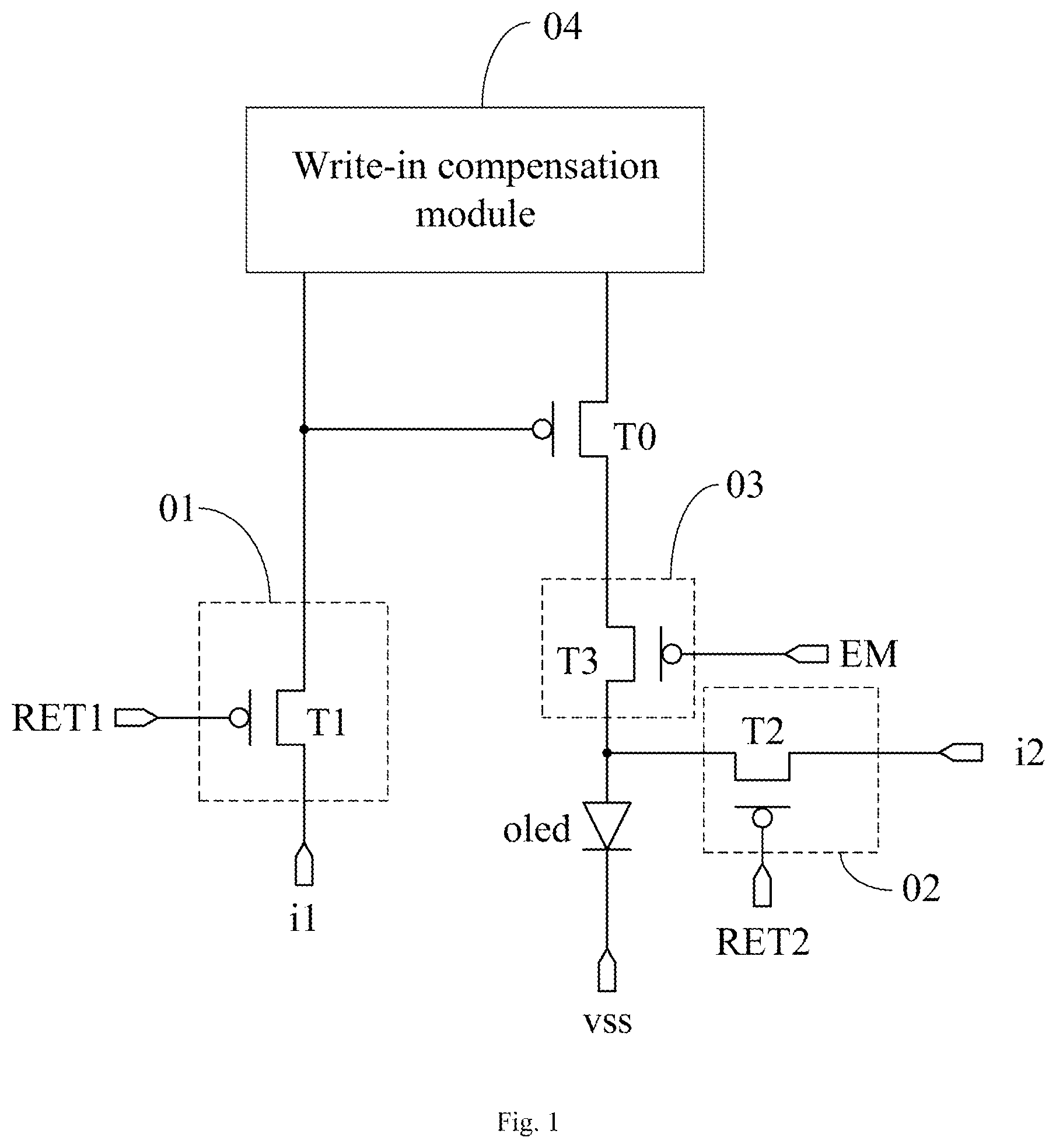 Patent US12322339 Figure 1 – Display panel