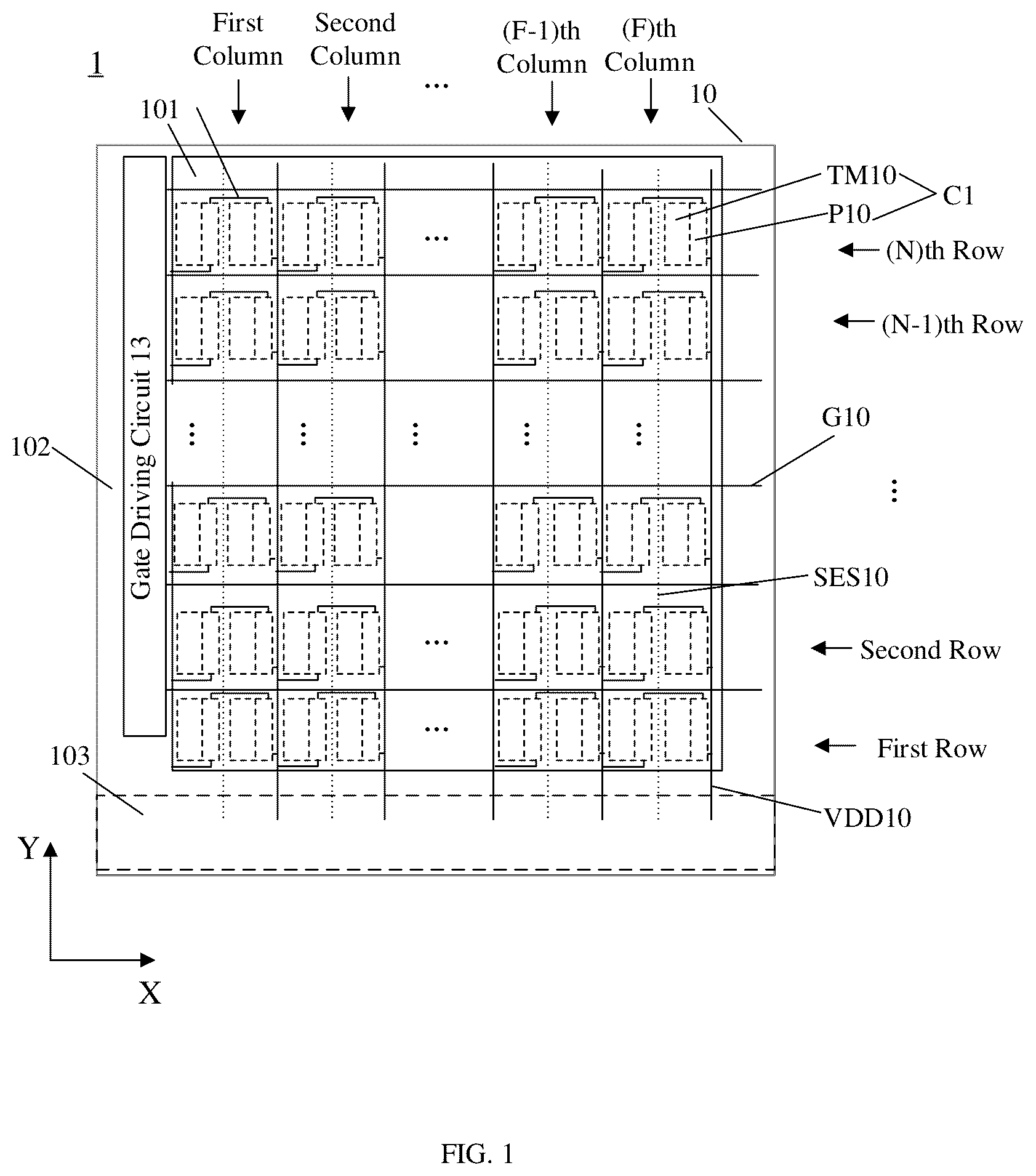 Patent US12322342 — Display substrate and display device — Figure 1