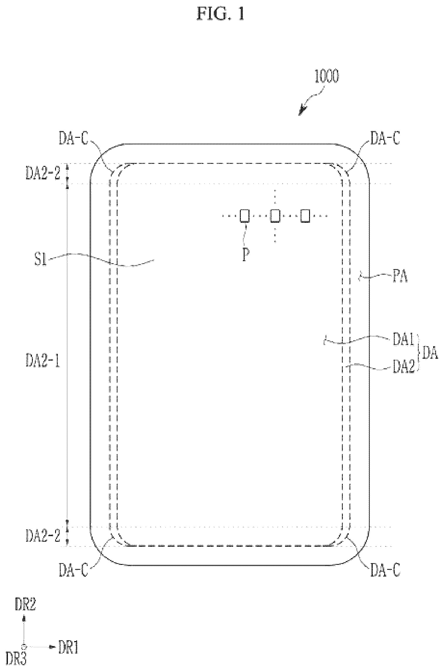 Patent US12322346 Figure 1 – Display device