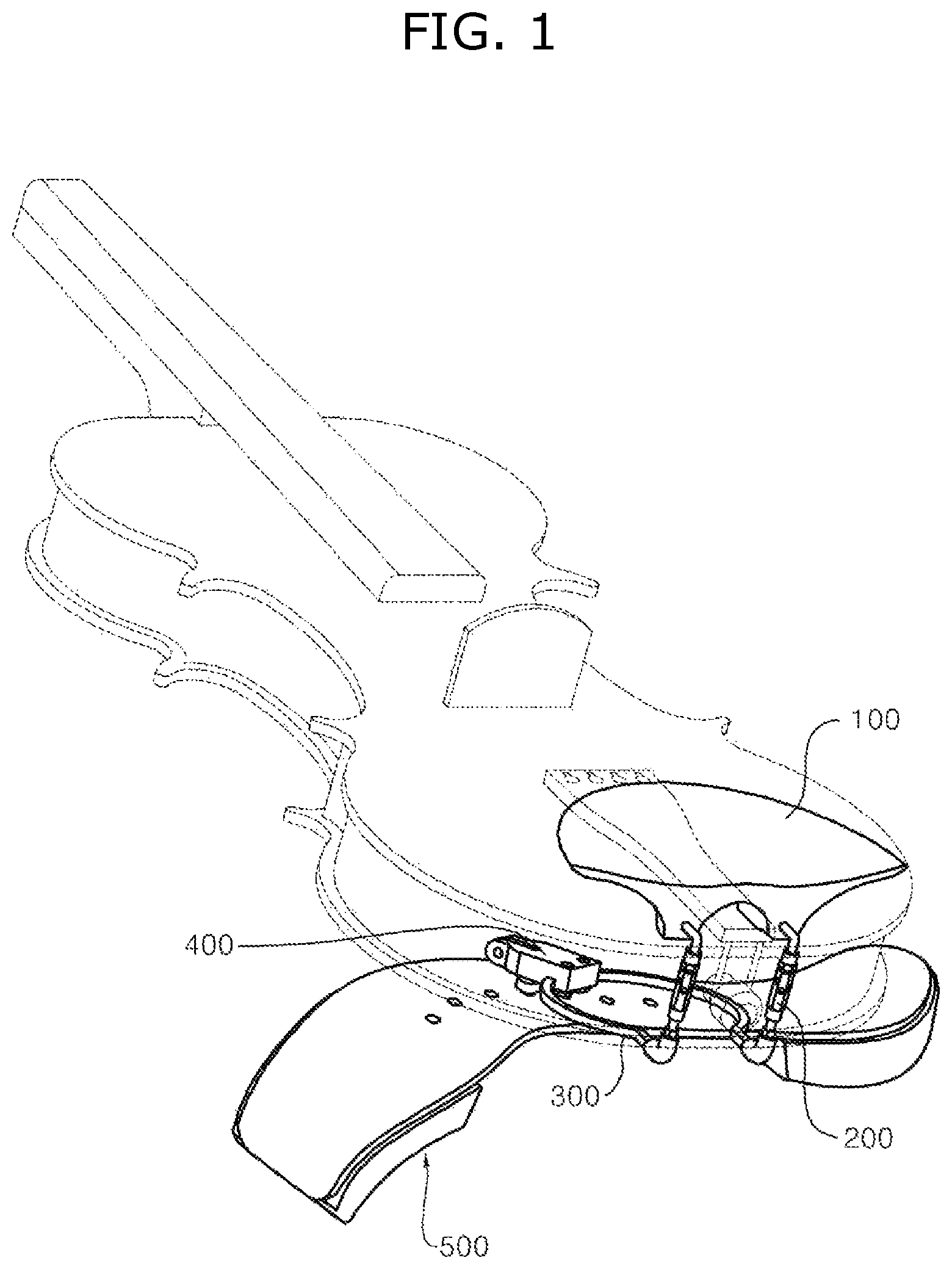 Patent US12322361 — Shoulder rest for violin — Figure 1