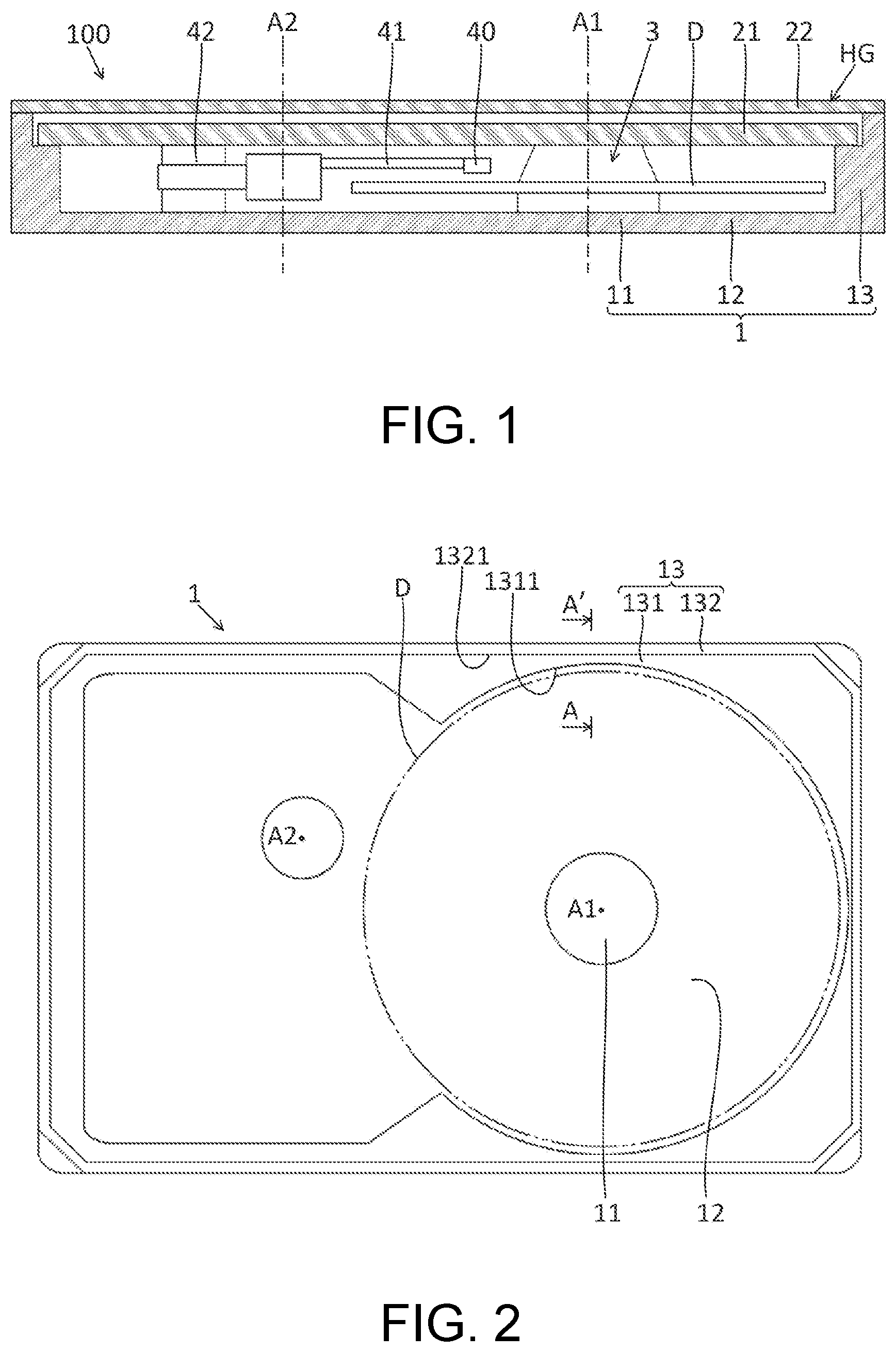 Patent US12322413 — Base plate and disk drive device — Figure 1