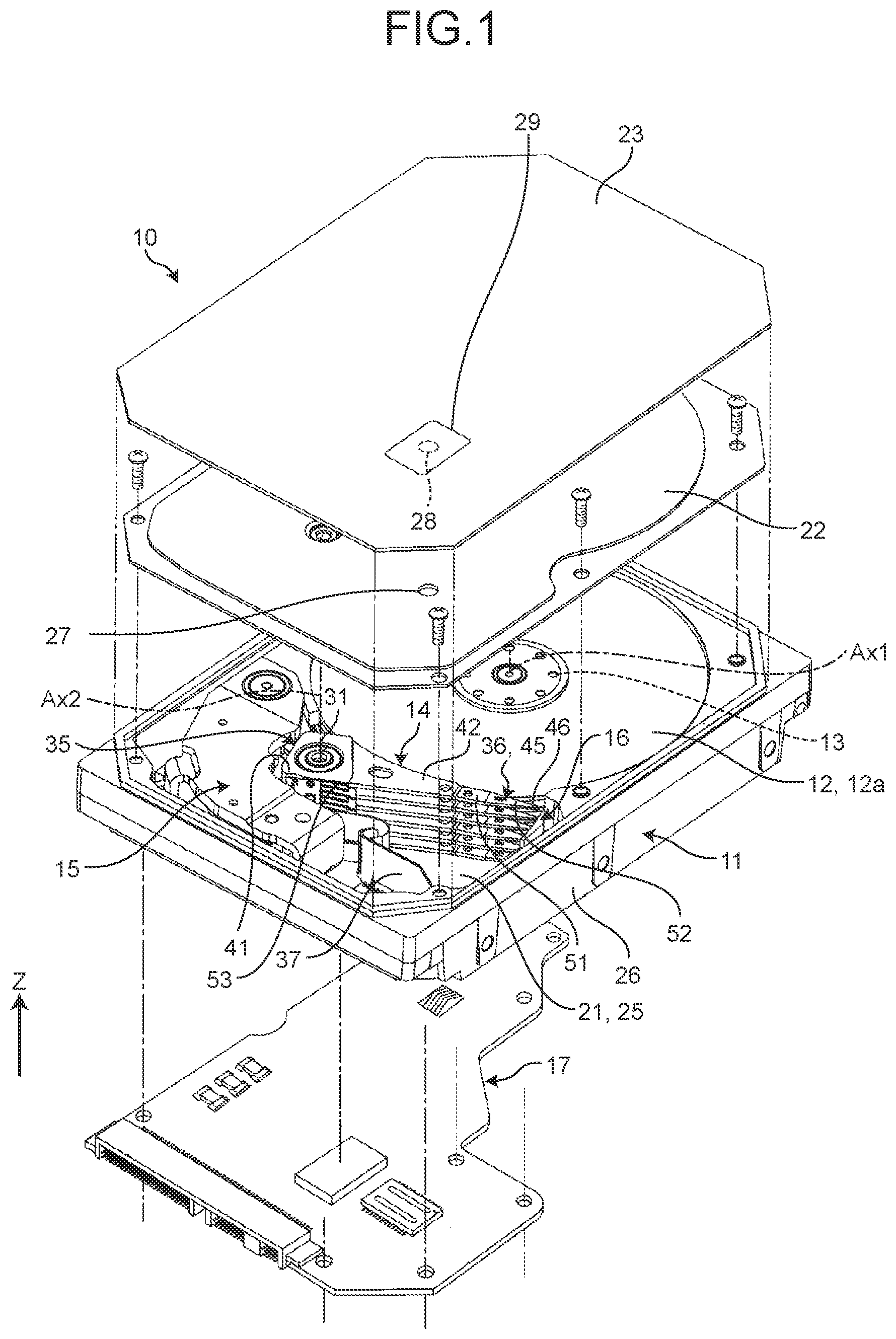 Patent US12322421 — Disk device — Figure 1