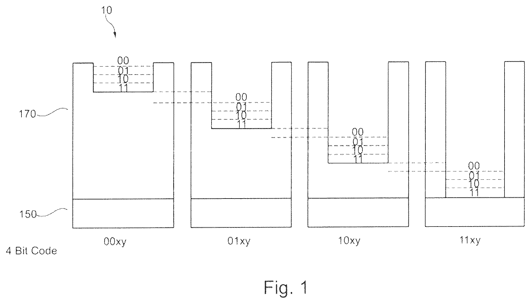 Patent US12322426 — Increased storage capacity for a method for long-term storage of information and storage medium therefor — Figure 1