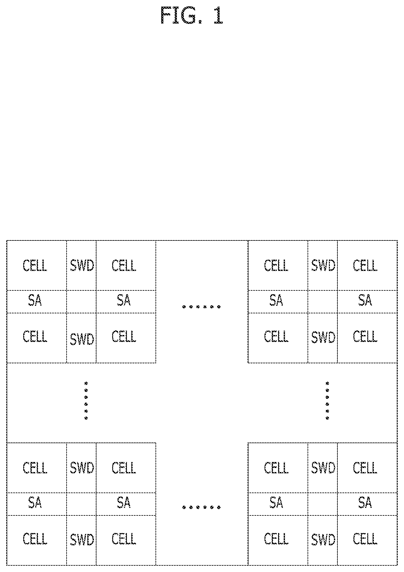 Patent US12322475 Figure 1 – Semiconductor device with buried gate word line drivers