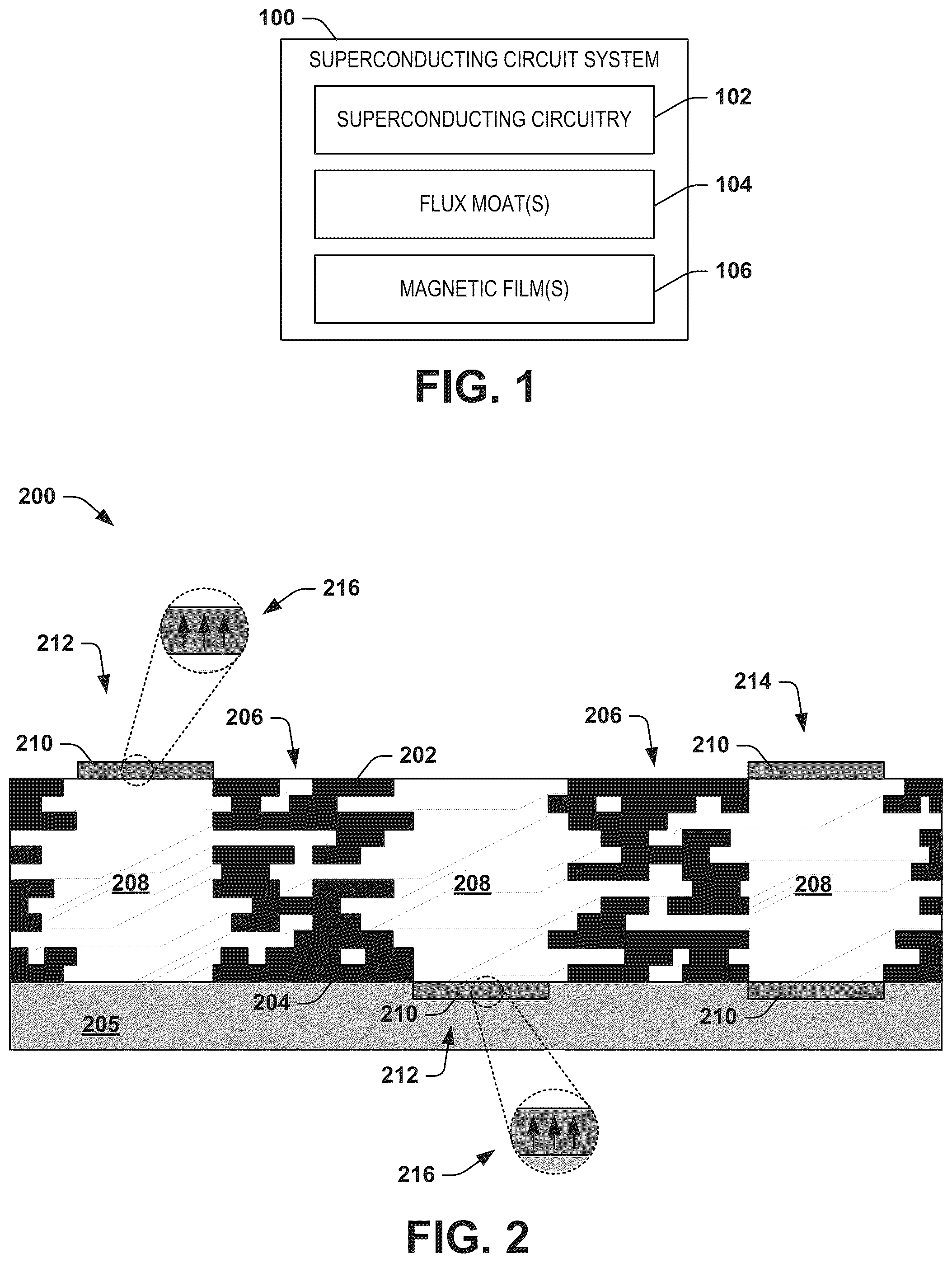 Patent US12322524 — Flux-trapping magnetic films in superconducting circuits — Figure 1