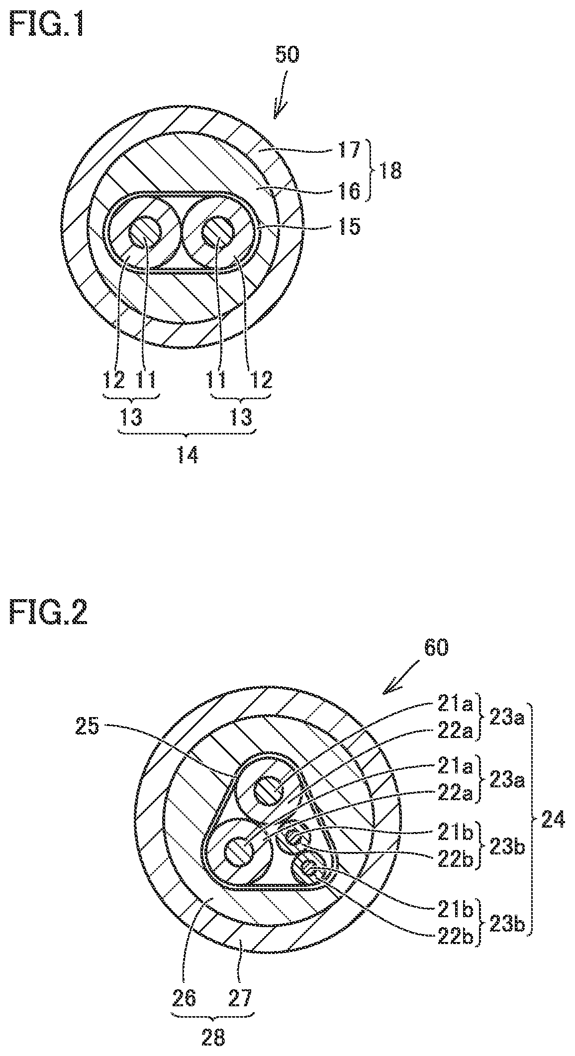 Patent US12322527 — Electrically insulated cable — Figure 1