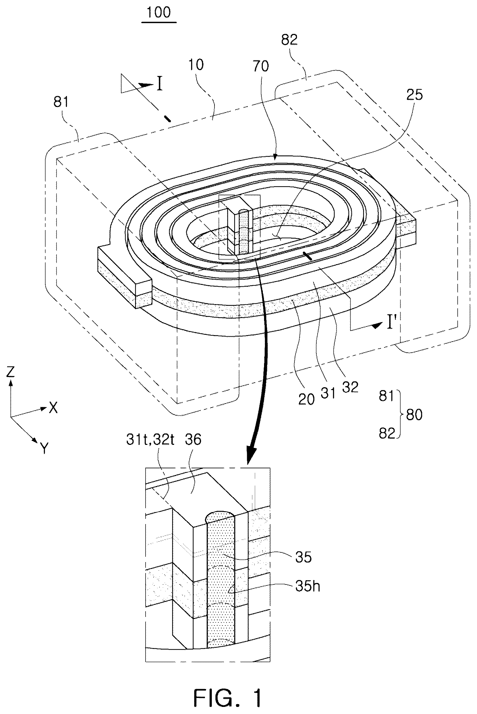 Patent US12322537 — Coil component and manufacturing method for the same — Figure 1