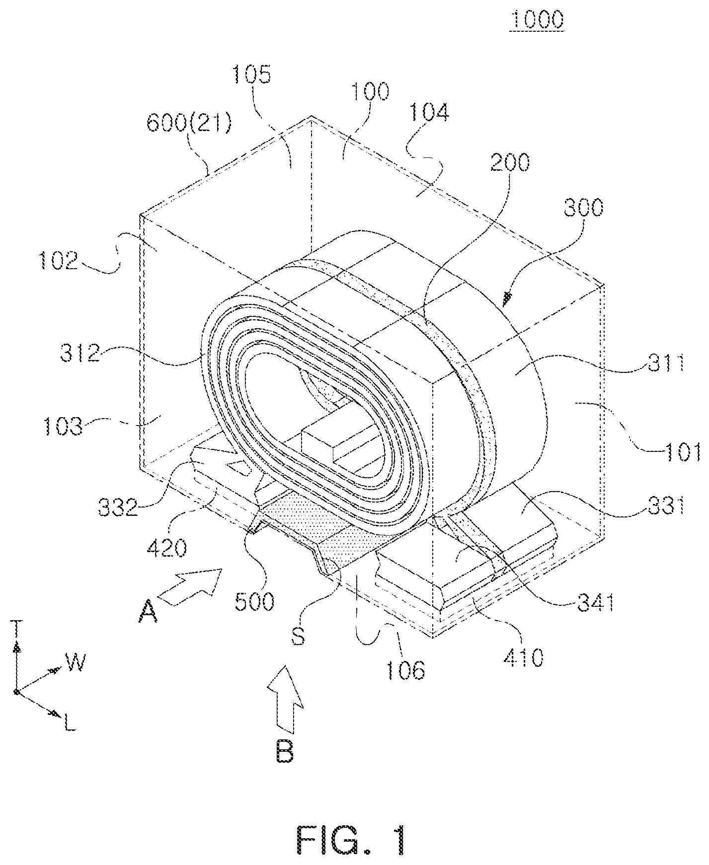 Patent US12322540 — Coil component — Figure 1
