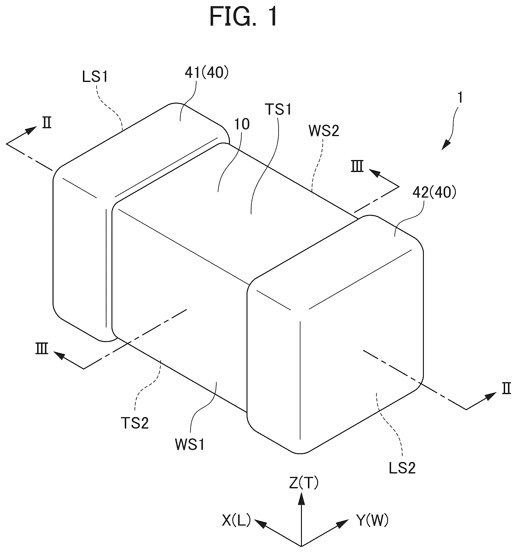 Patent US12322551 — Multilayer ceramic capacitor — Figure 1